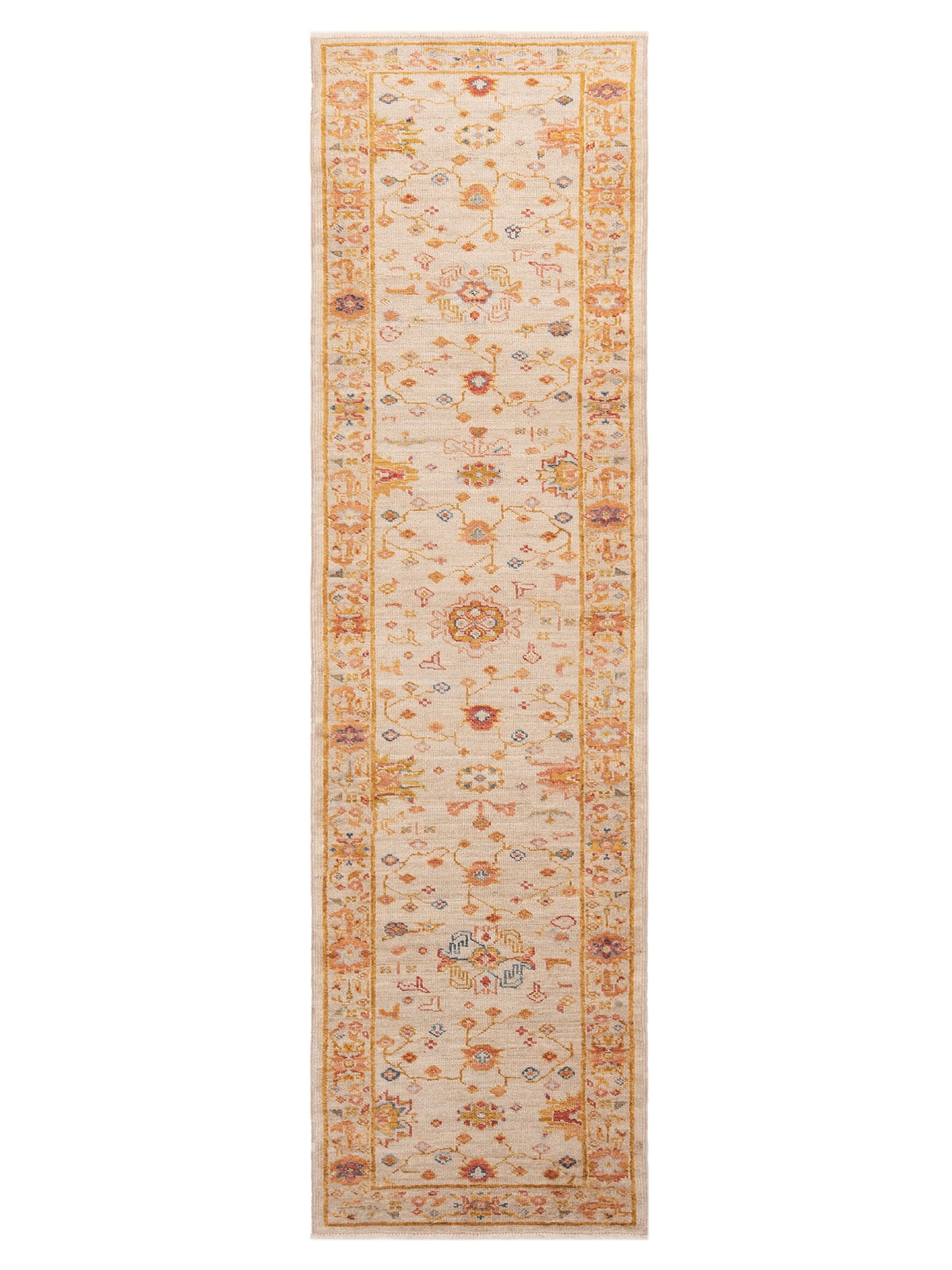 Anadol Angora Oushak  Ivory Silver Traditional