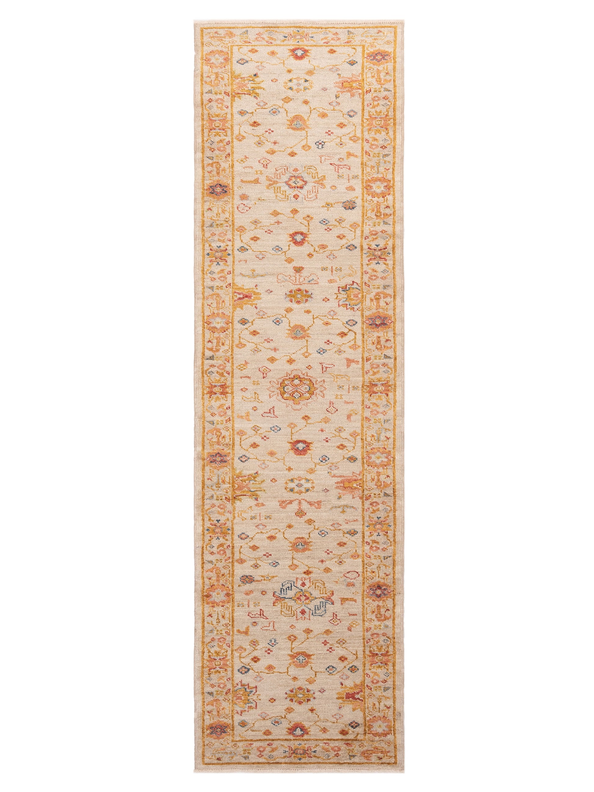 Anadol Angora Oushak  Ivory Silver Traditional