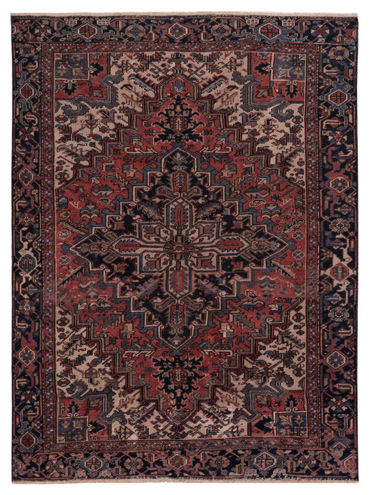 Pasha Antique Heirloom  Rust Navy Traditional