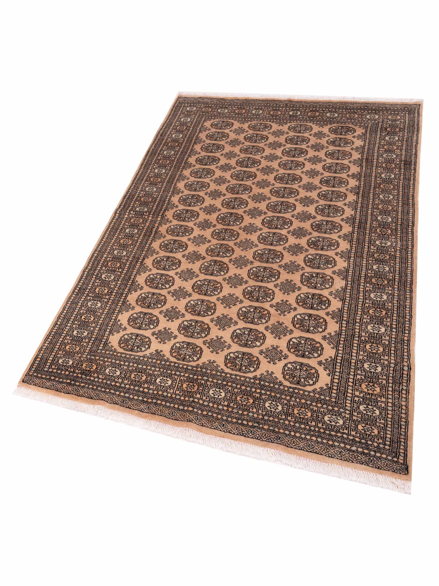 Bokhara 145653 Beige Beige 5x8.2 Hand Knotted Rug