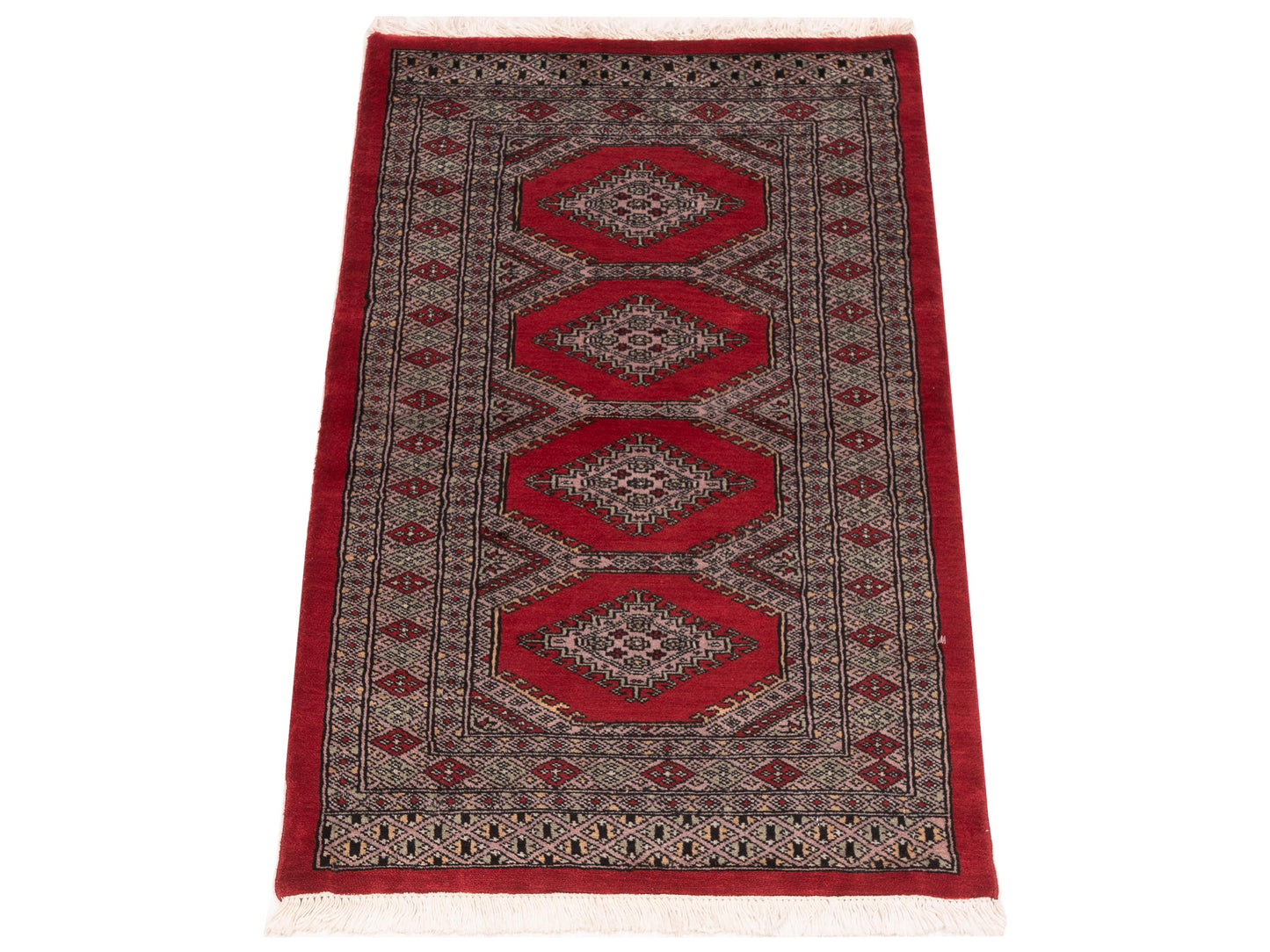 Bokhara 146622 Red Silver 2.2x3.10 Hand Knotted Rug