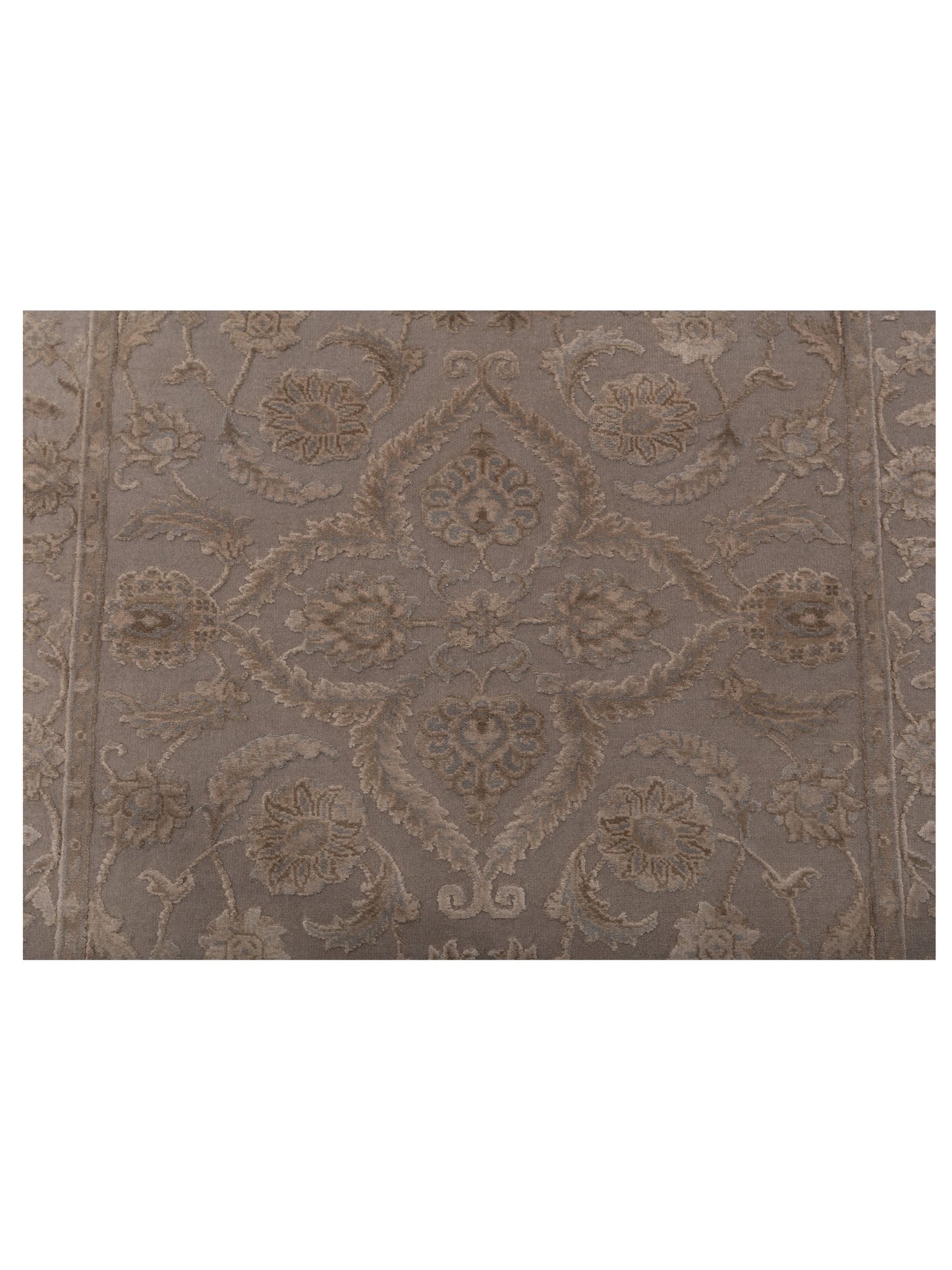 Imperial Silk 135477 Silver Silver 2.8x10 Hand Knotted Rug