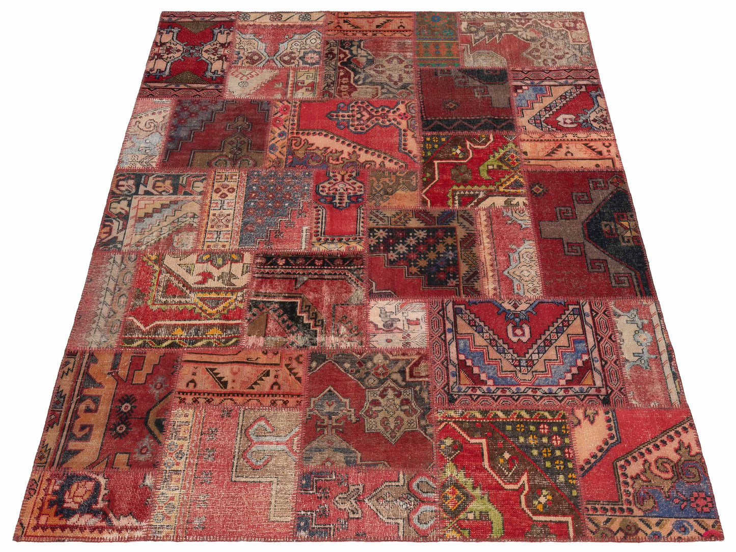 Turkish Vestige Patchwork 146045 Multi 8.1x10 Hand Knotted Rug