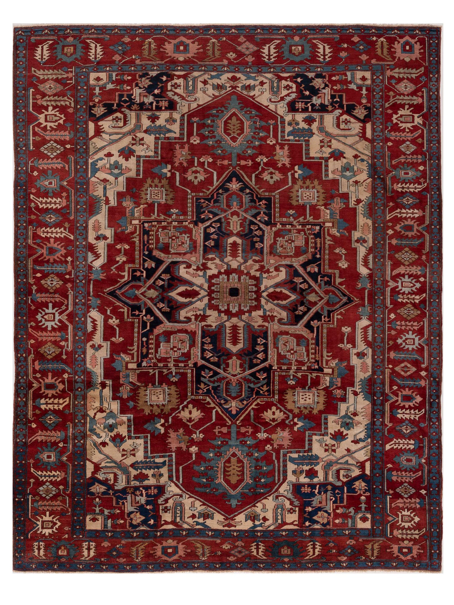 Pasha Persian Antique  Red Red Traditional