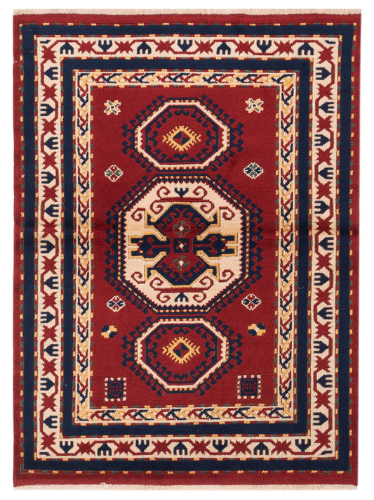 Pasha Turkish Shirwan  Red Ivory Traditional
