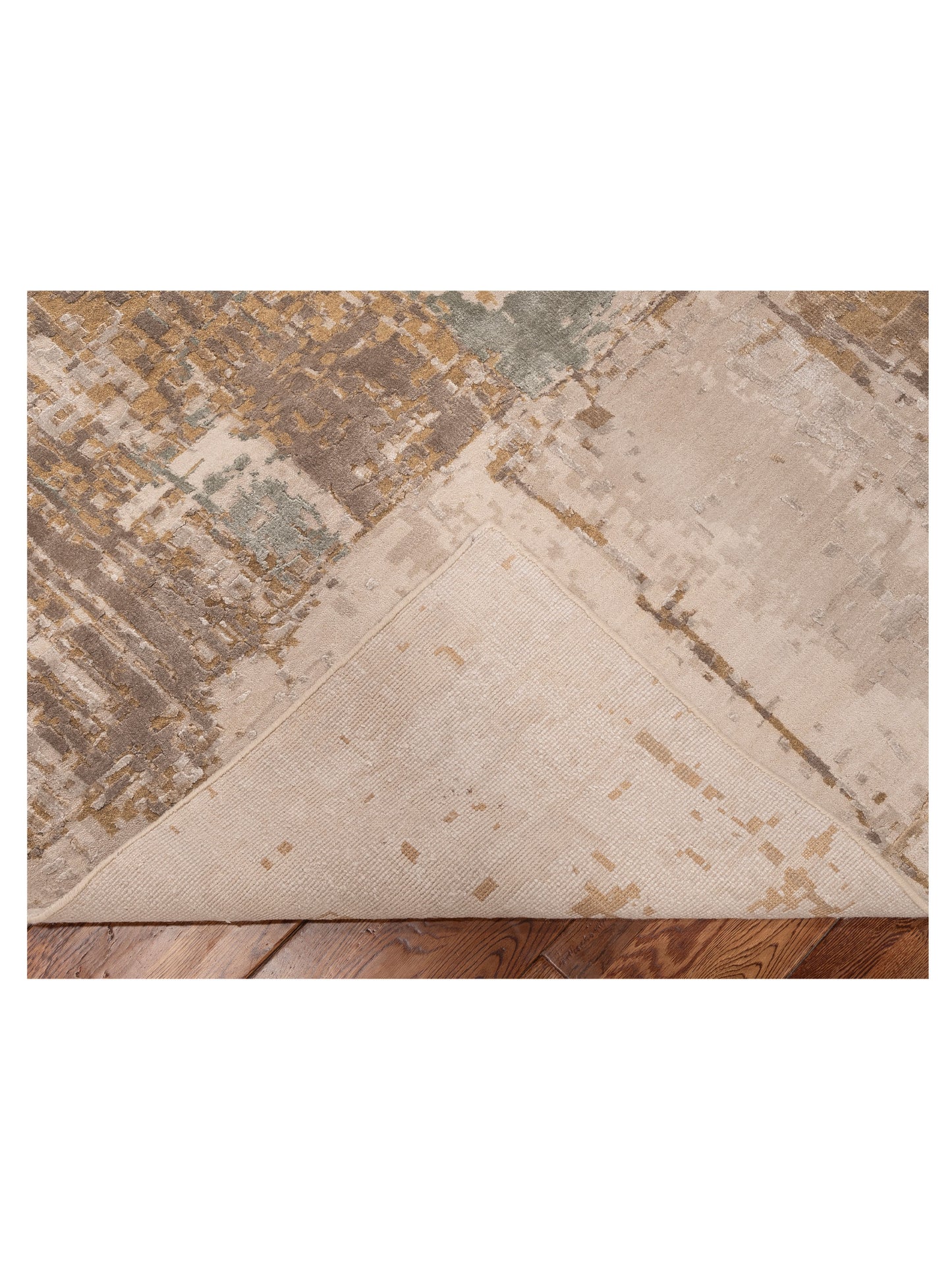 Tibetino 154834 Beige Gold 9.11x13.11 Hand Knotted Rug