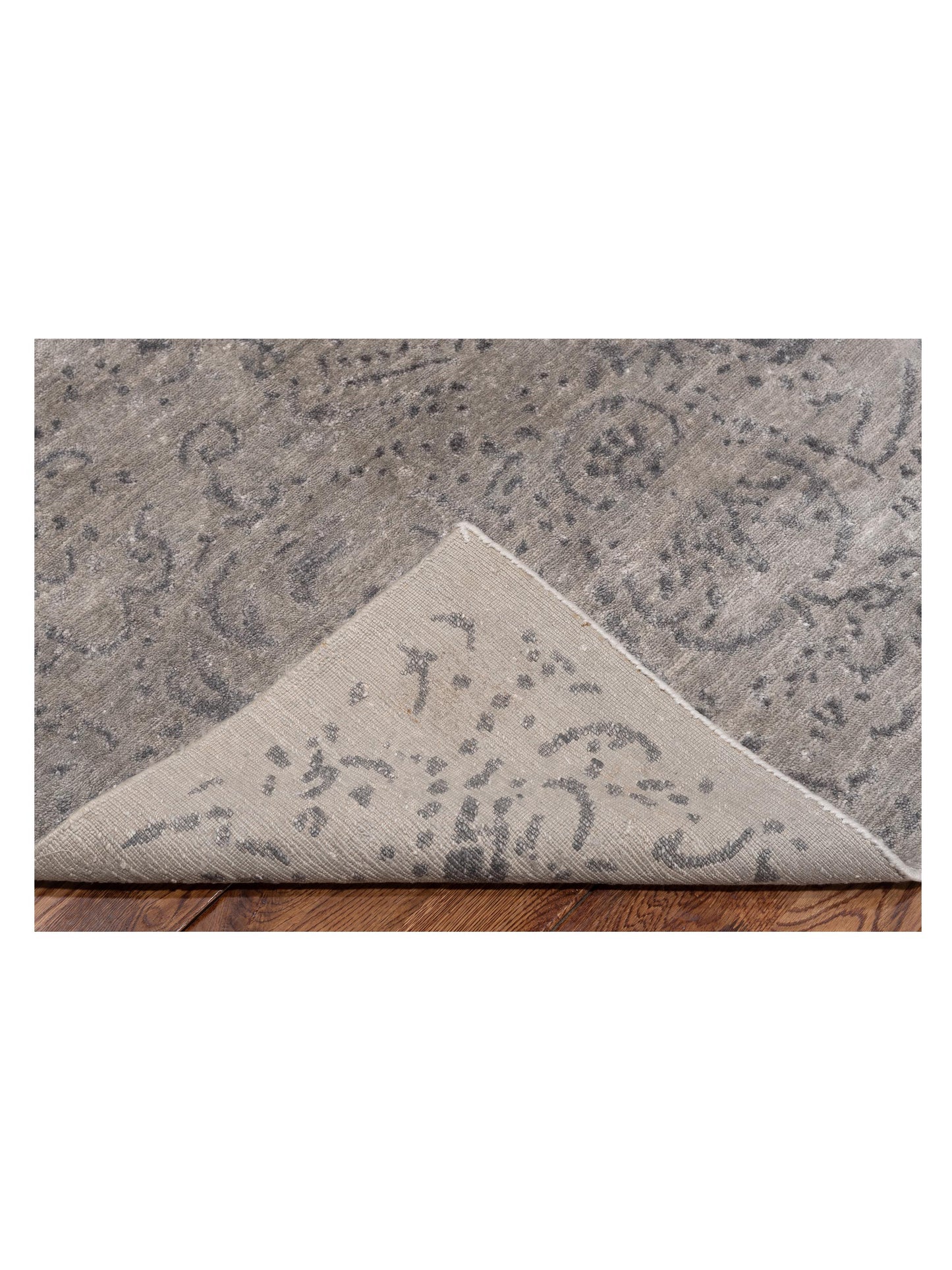 Tibetino 119210 Gray 8x9.11 Hand Knotted Rug