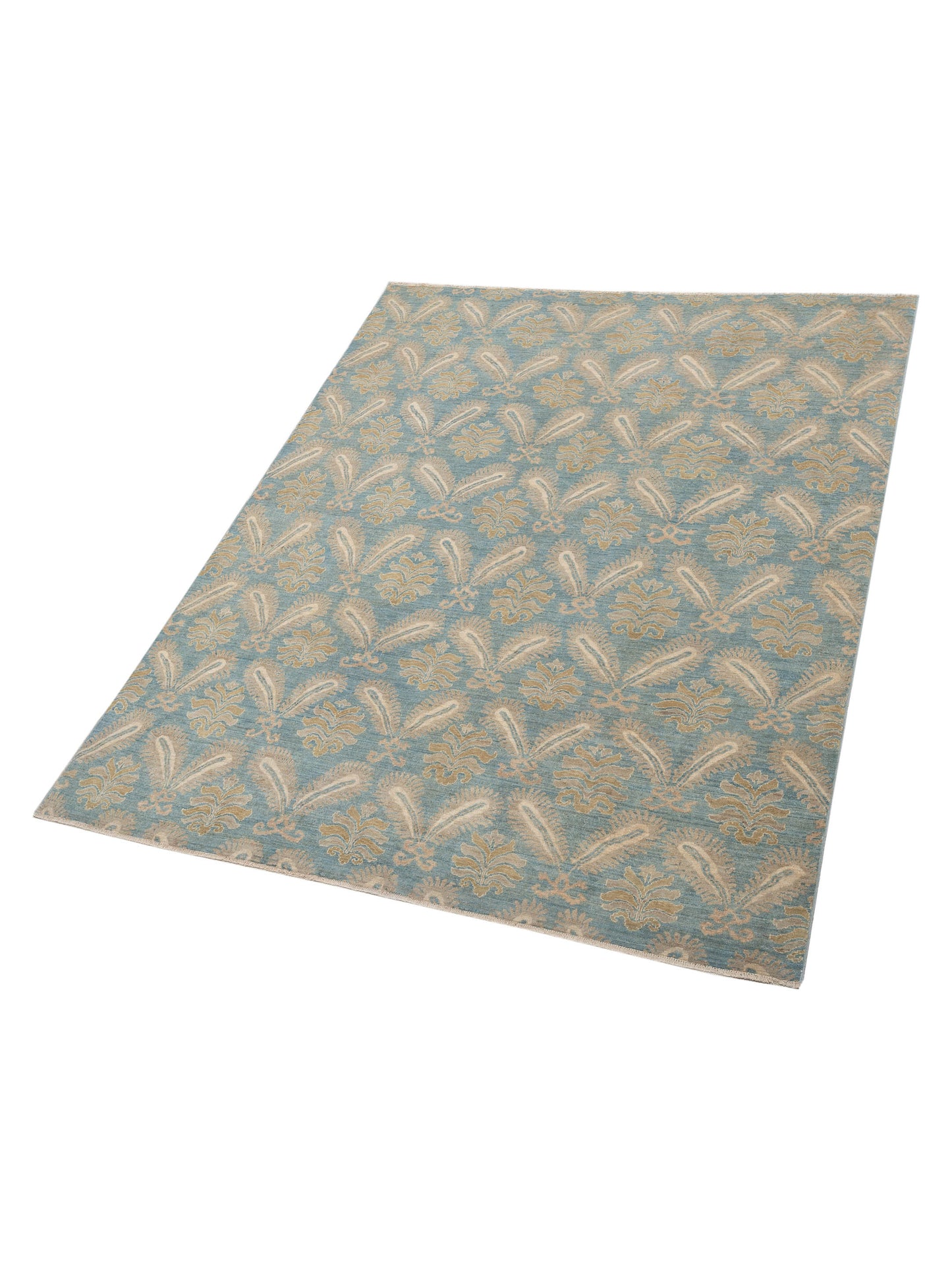 Laila 125330 Blue 7.10x9.11 Hand Knotted Rug