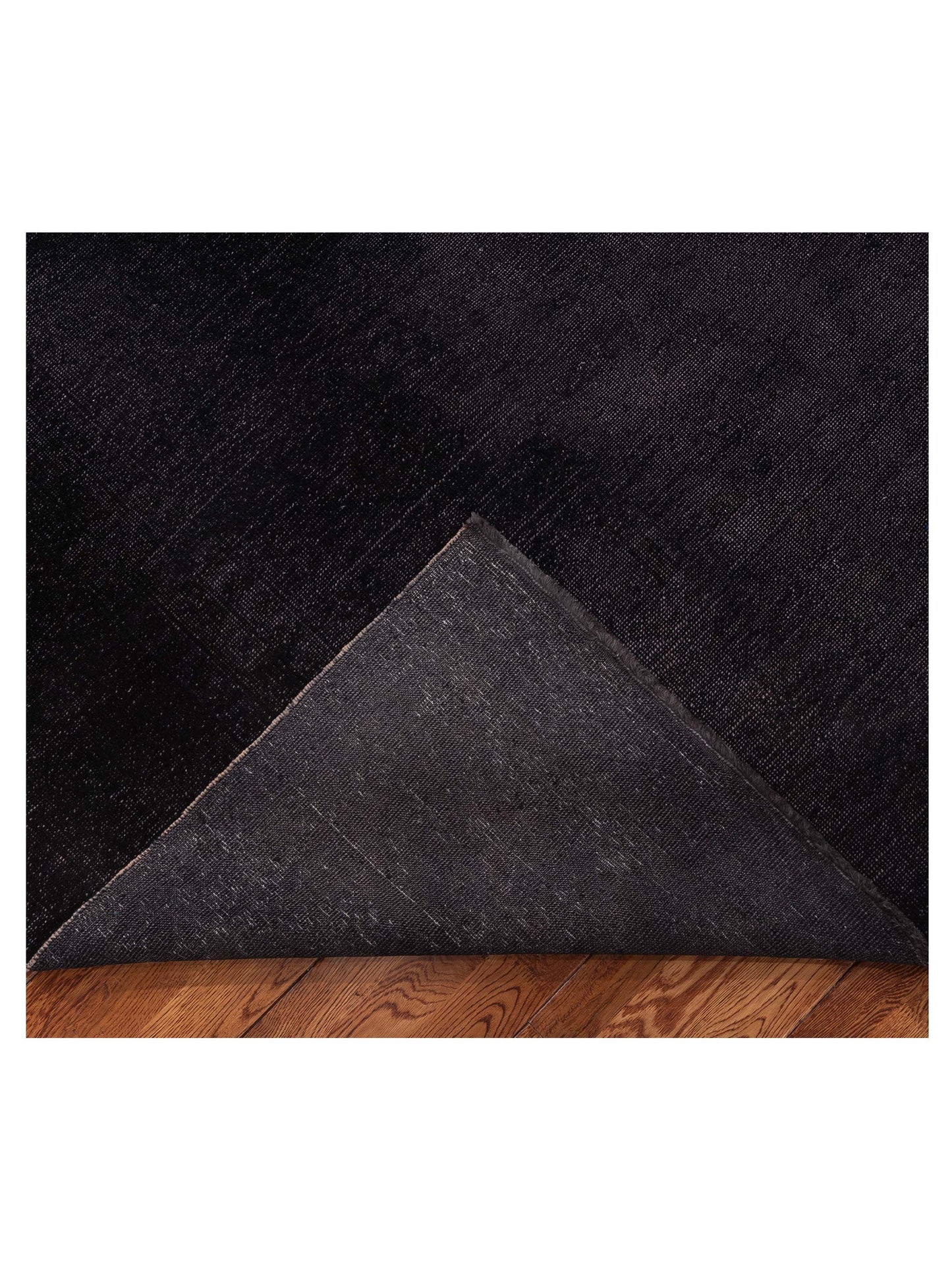 Vintage 97404 Dark Brown 11.5x13.6 Hand Knotted Rug
