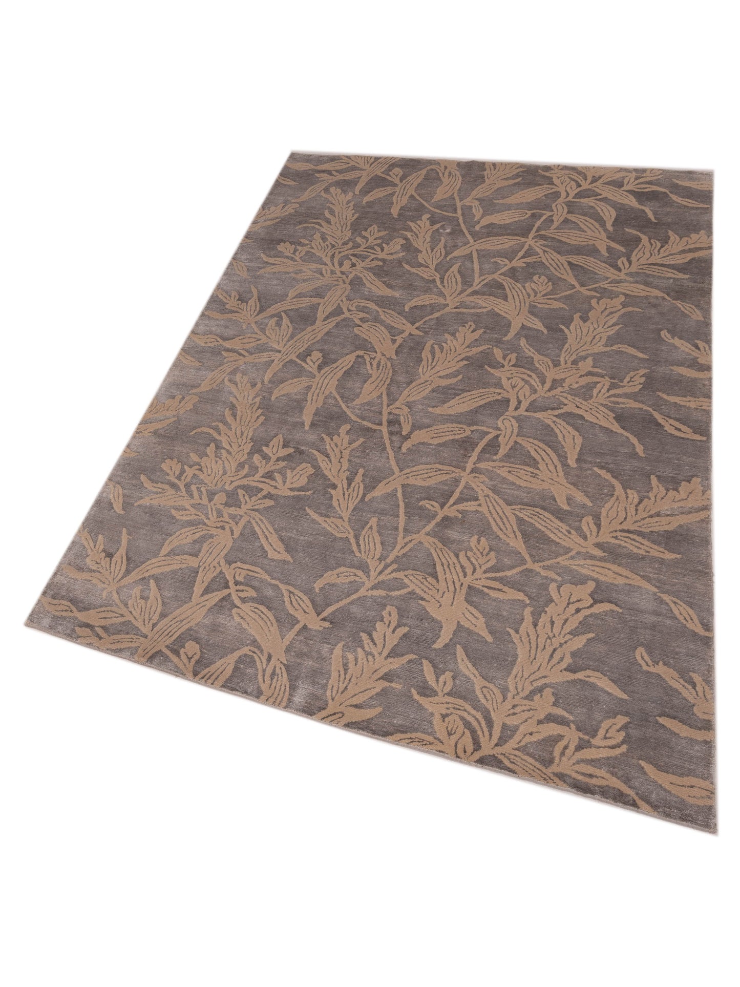Tibetino 120504 Gray 6x8.11 Hand Knotted Rug