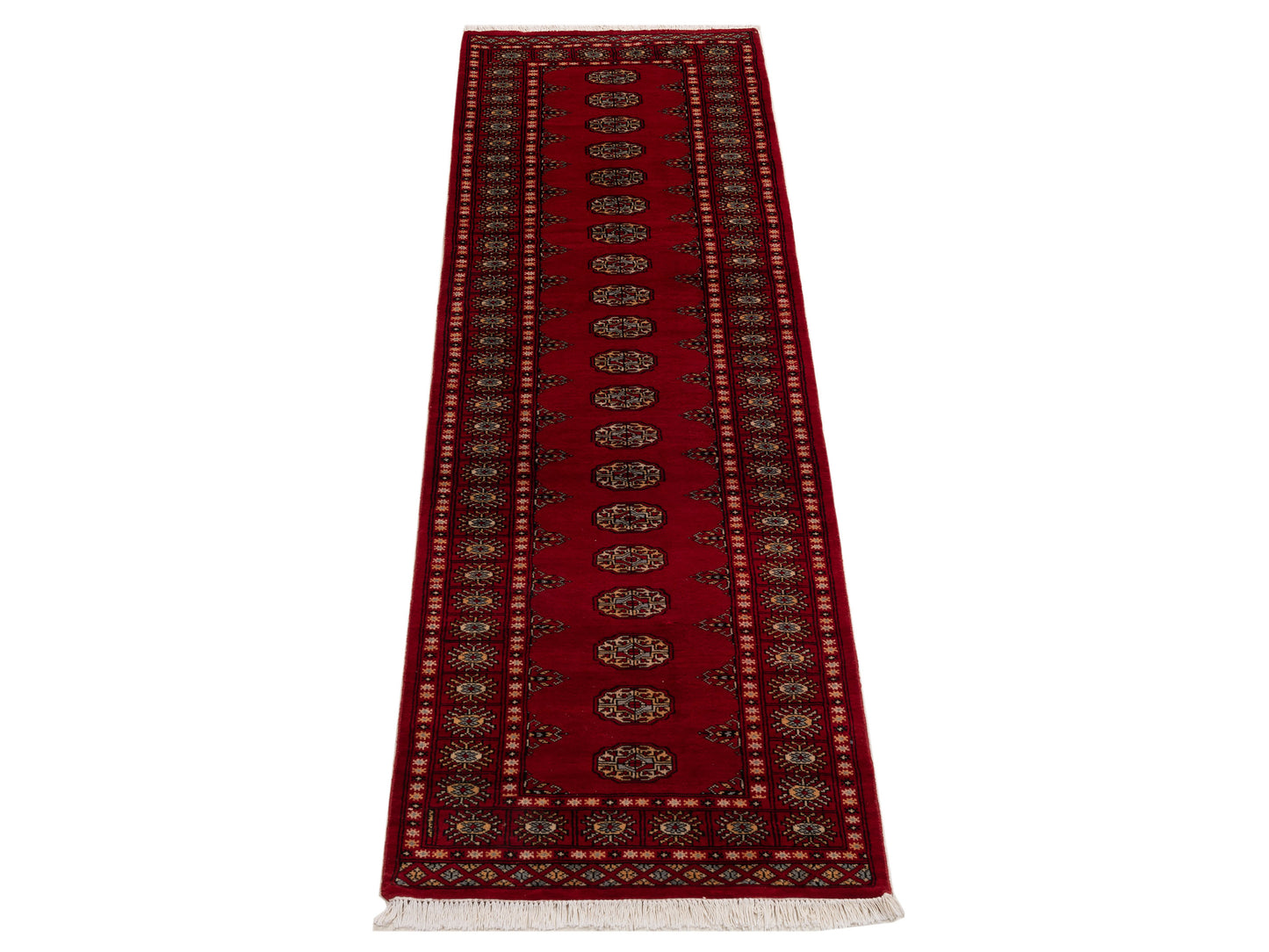 Bokhara 151455 Red Red 2.7x9.5 Hand Knotted Rug