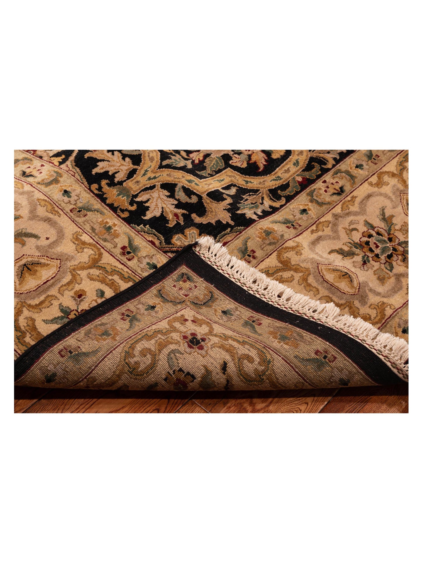 Jahan 90480 Black Beige 9.3x12.1 Hand Knotted Rug