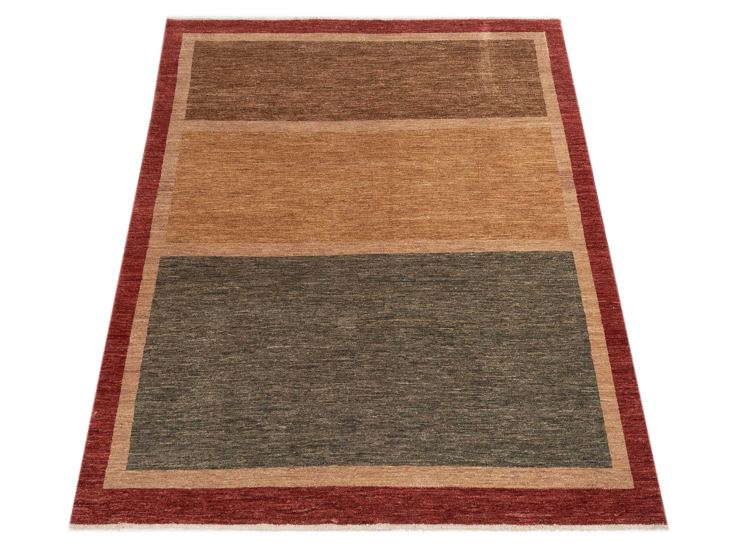 Bahar 92903 Brown Gold 6.3x8.6 Hand Knotted Rug