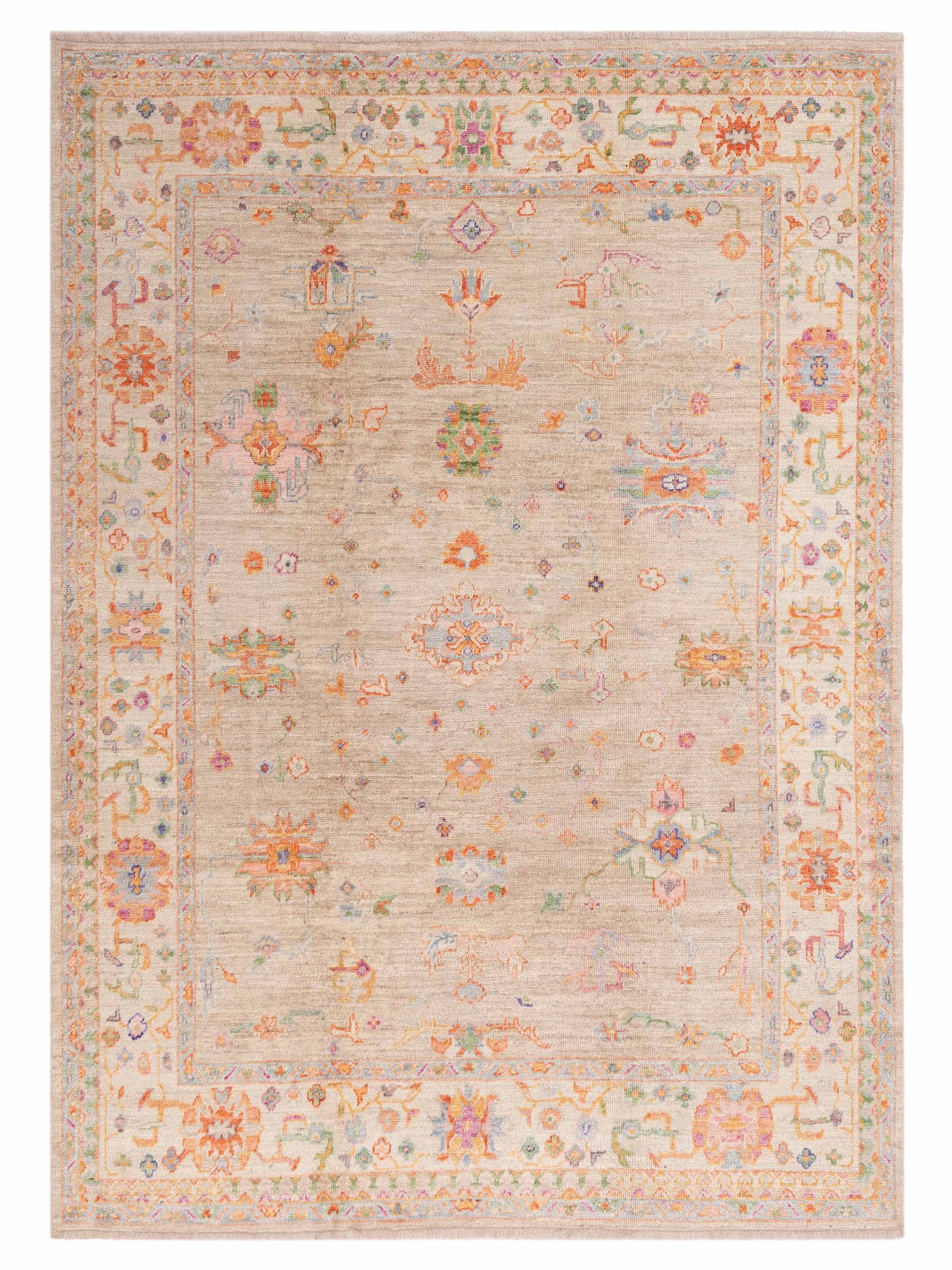 Anadol Angora Oushak  Gray Ivory Traditional