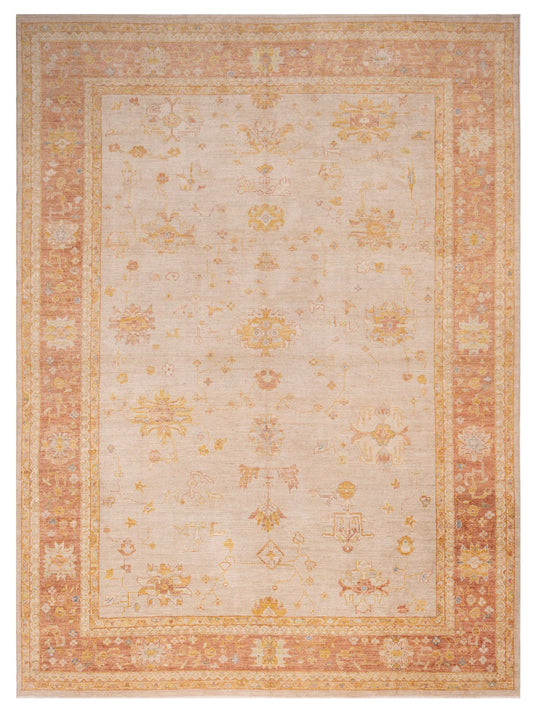 Anadol Angora Oushak  Beige Red Traditional