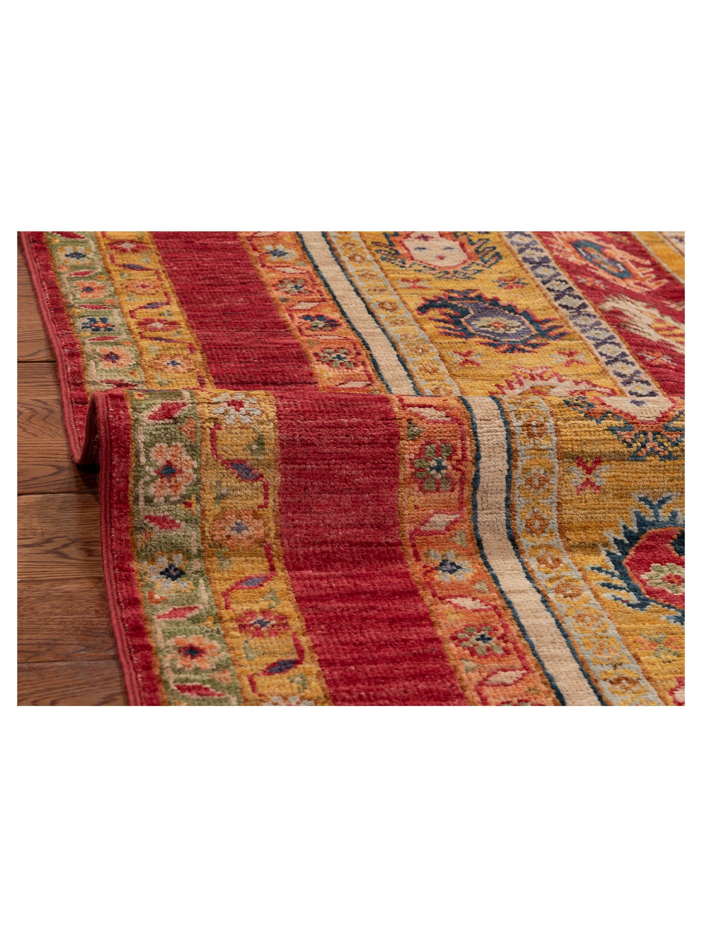 Shawl 119976 Multi 3.11x5.10 Hand Knotted Rug