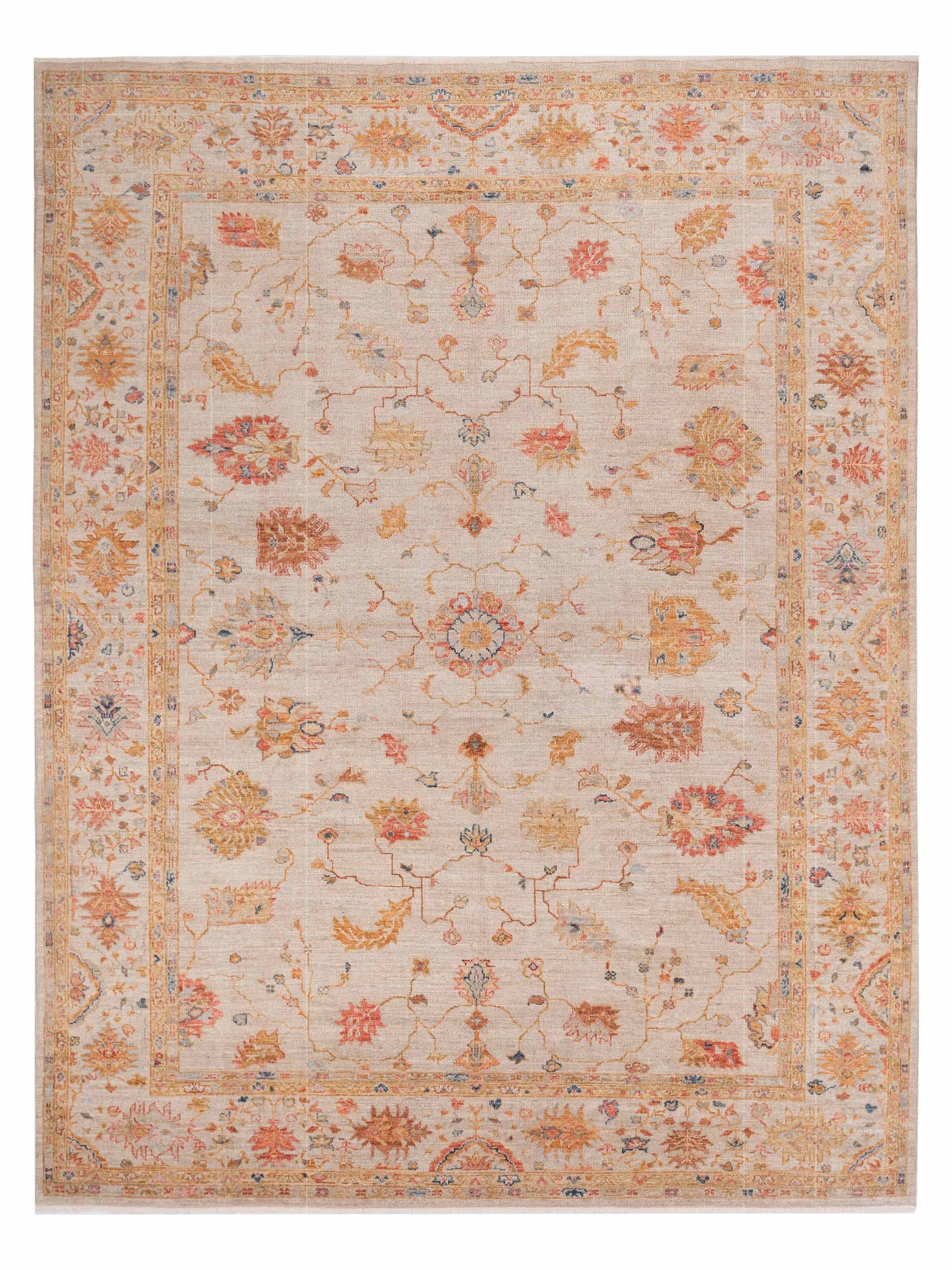Anadol Angora Oushak  Ivory Ivory Traditional