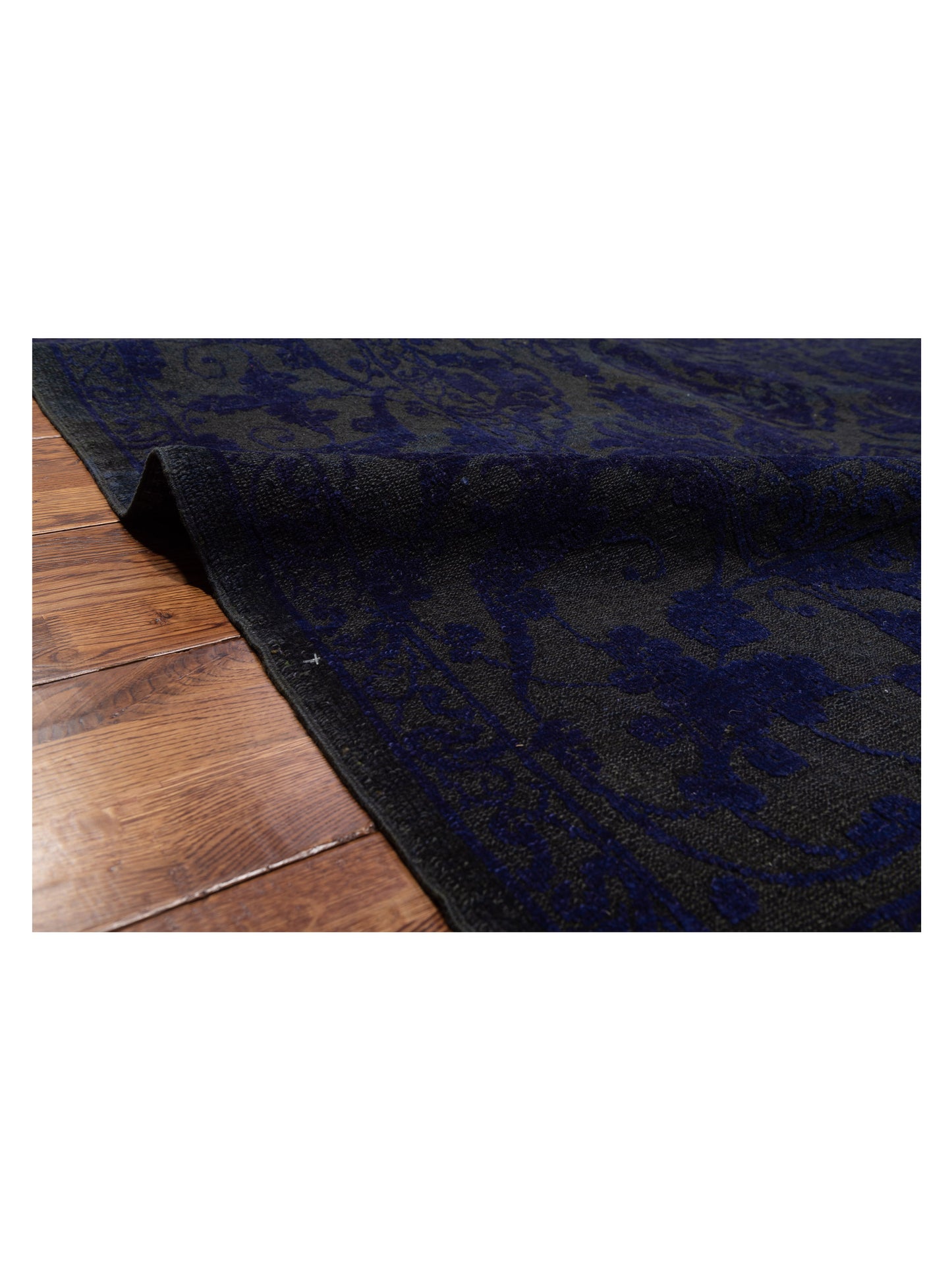 Color Bouquet 114937 Charcoal Purple 9.2x10.10 Hand Knotted Rug