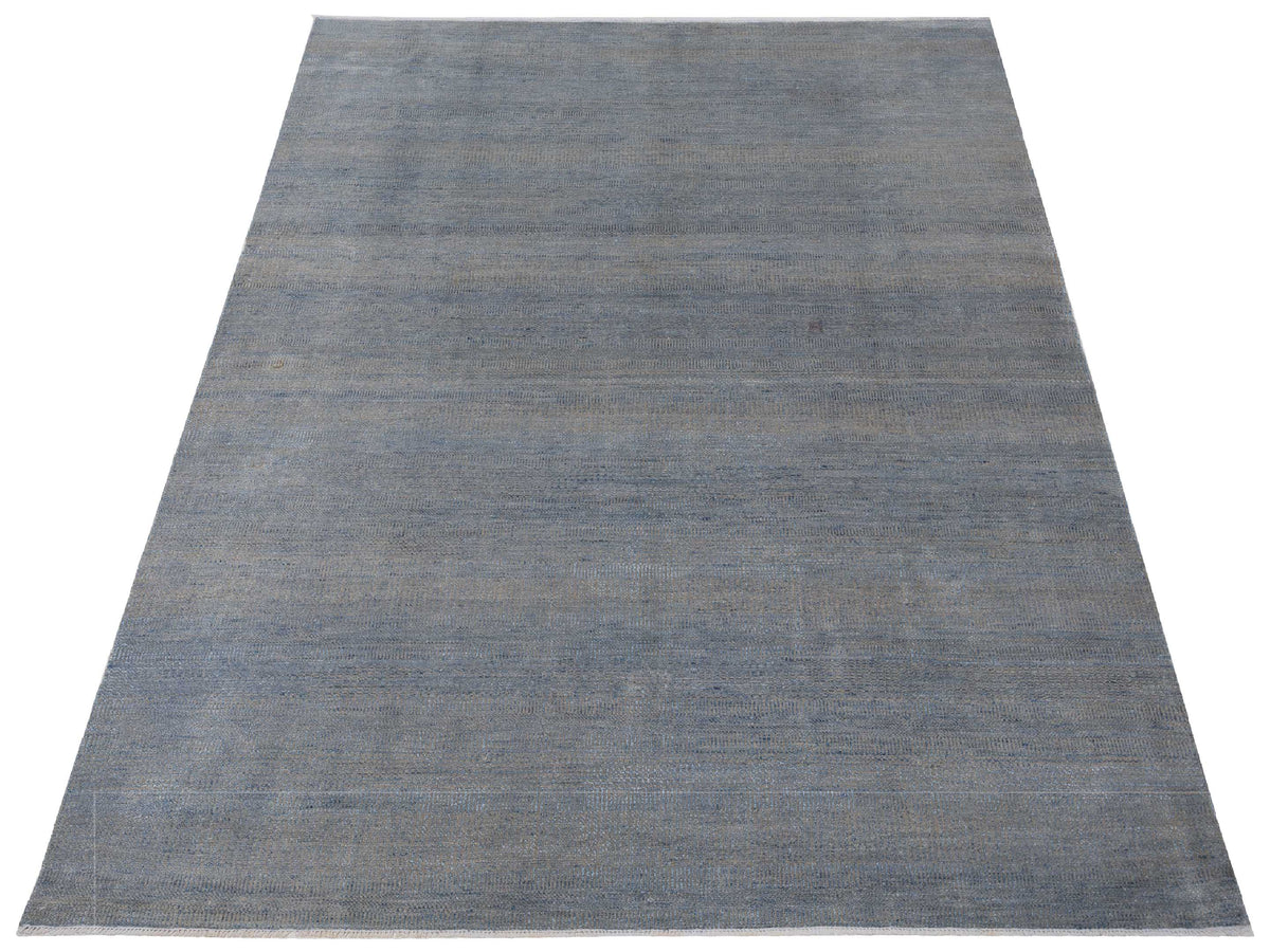 Agra 127535 Blue 9.9x13.10 Hand Knotted Rug