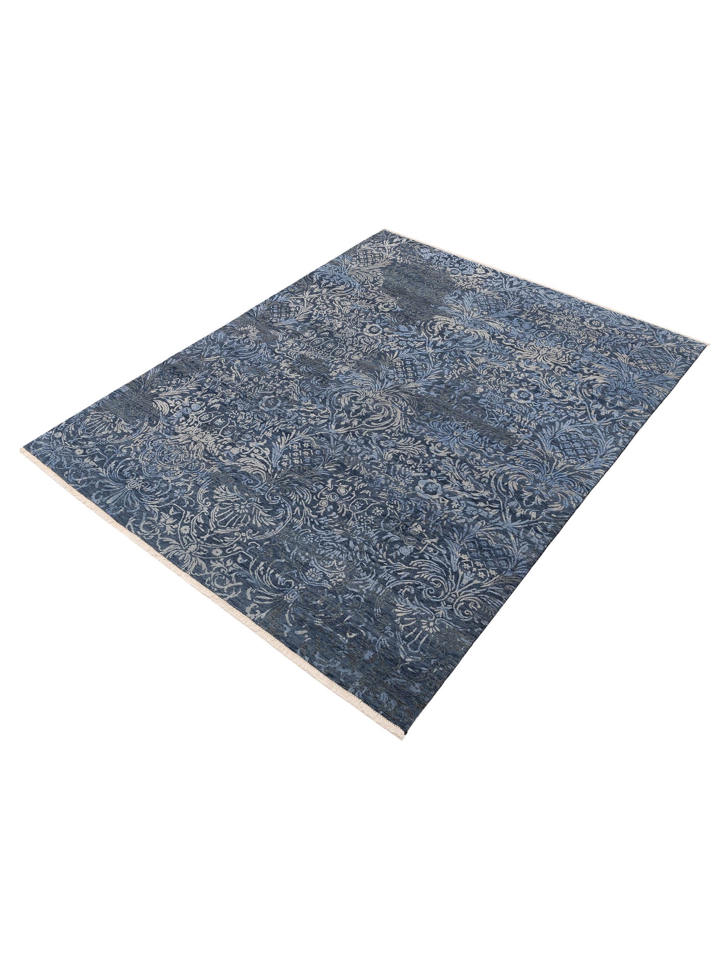 Tibetino 127416 Blue 7.10x9.10 Hand Knotted Rug