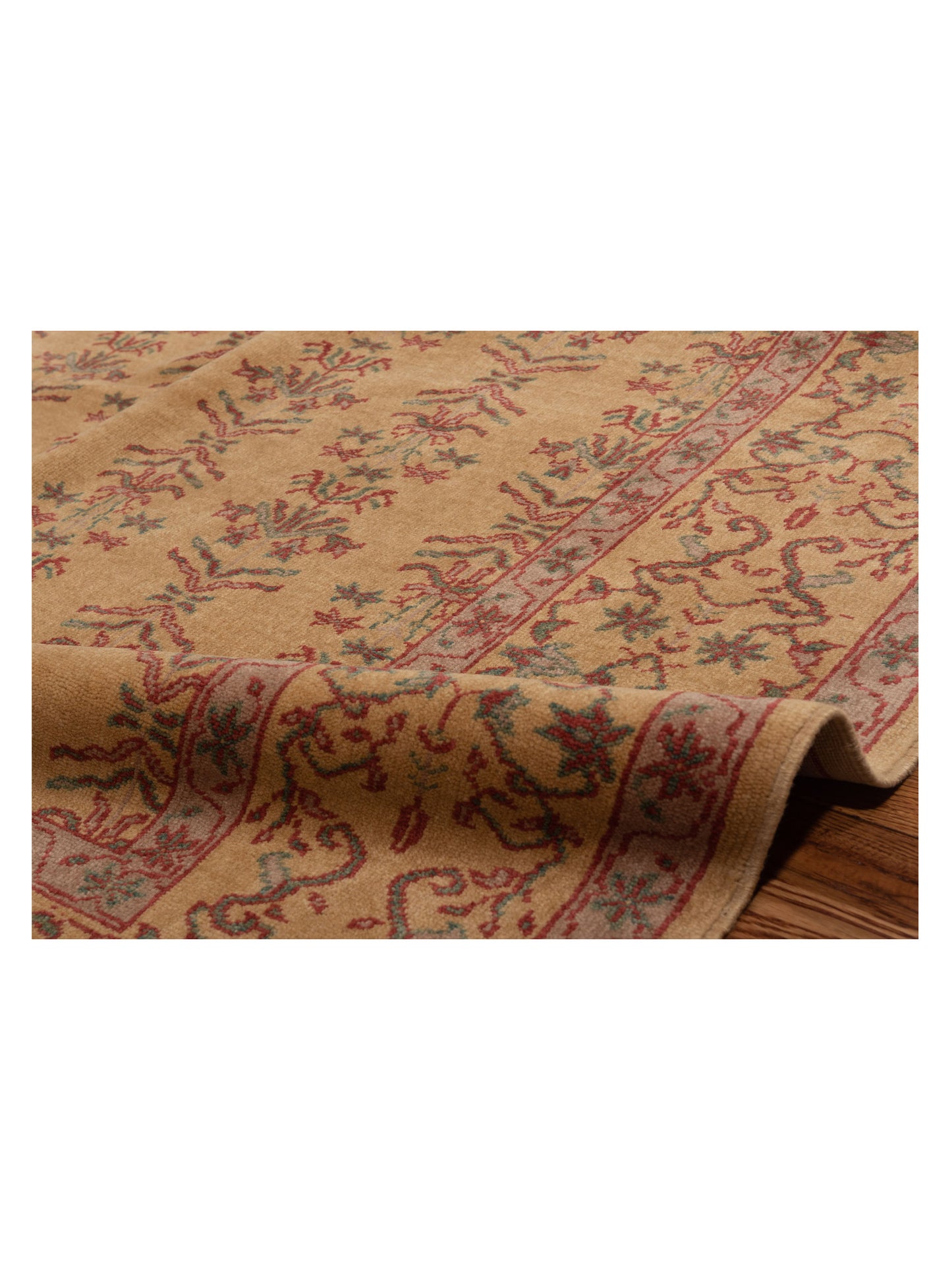 Antique Loom 117160 Gold Gold 6.10x9.3 Hand Knotted Rug