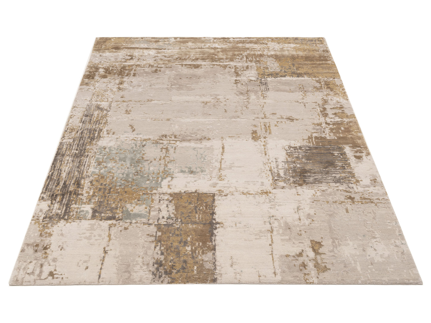 Tibetino 152940 Ivory Light Brown 8x10.1 Hand Knotted Rug