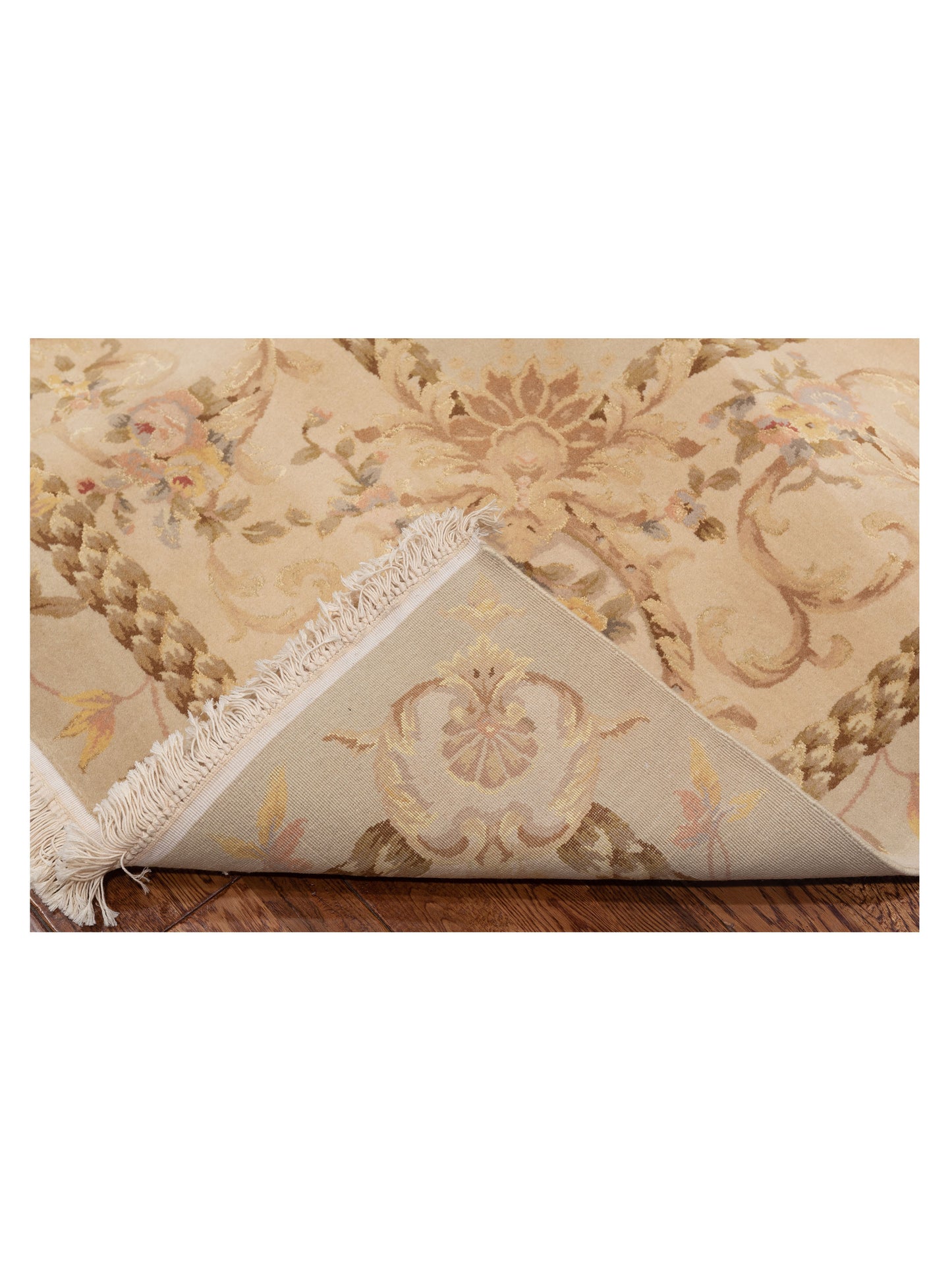 Magnolia 104078 Ivory Beige 7.9x9.8 Hand Knotted Rug