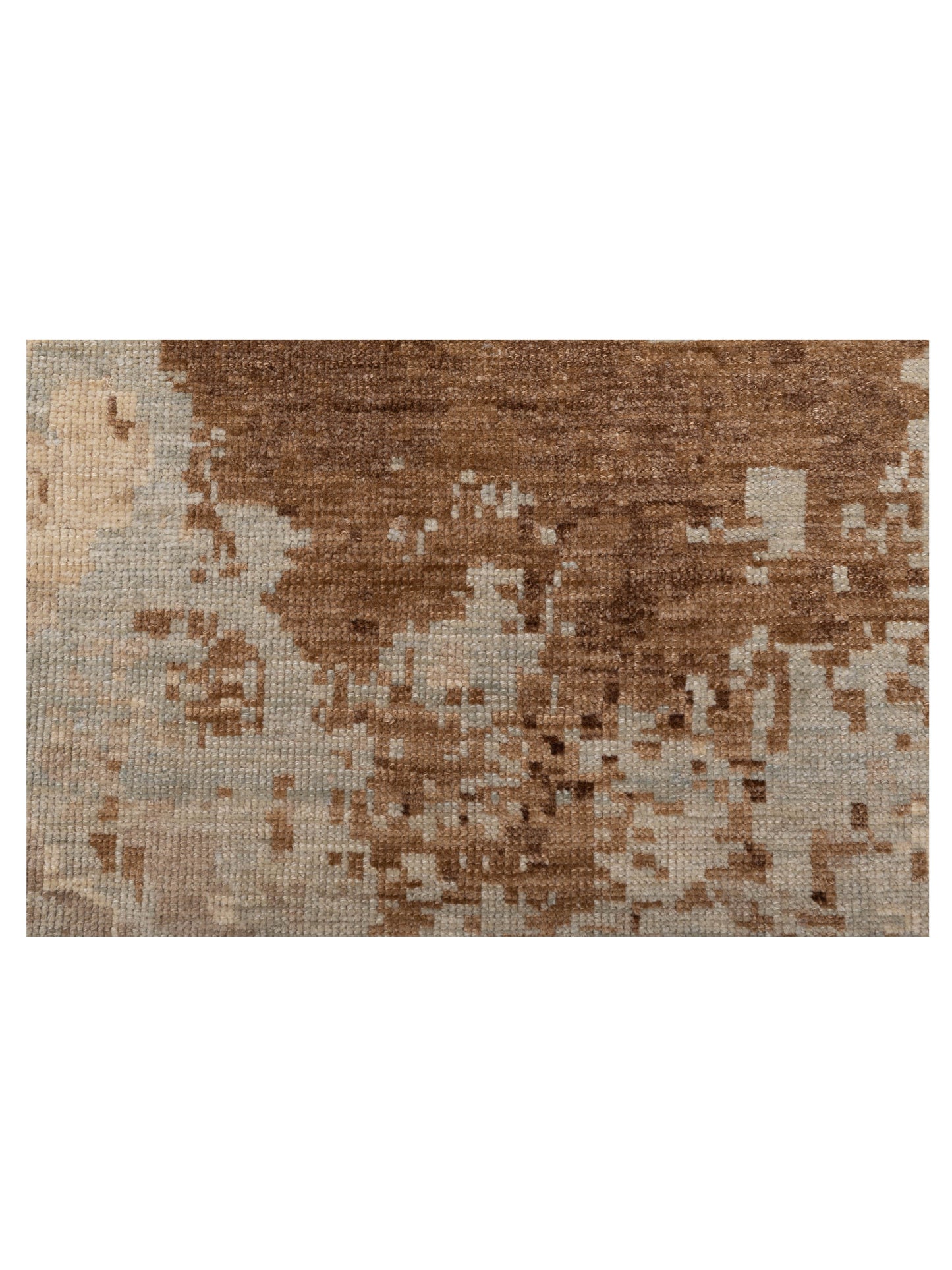 Angora Oushak 126691 Silver Brown 8x9.9 Hand Knotted Rug