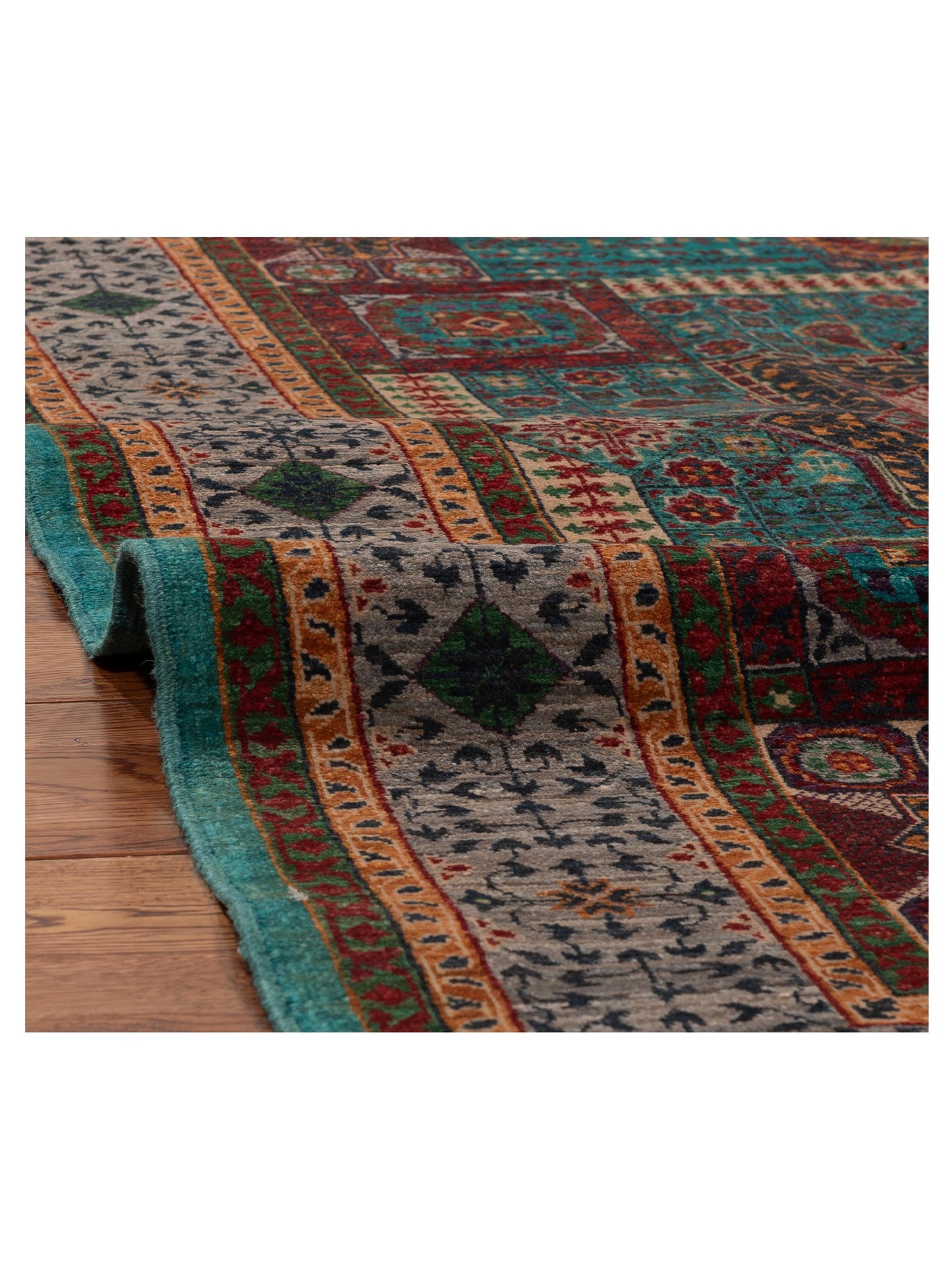 Artisan Mamluk 154632 Blue Gray 5.4x7.1 Hand Knotted Rug