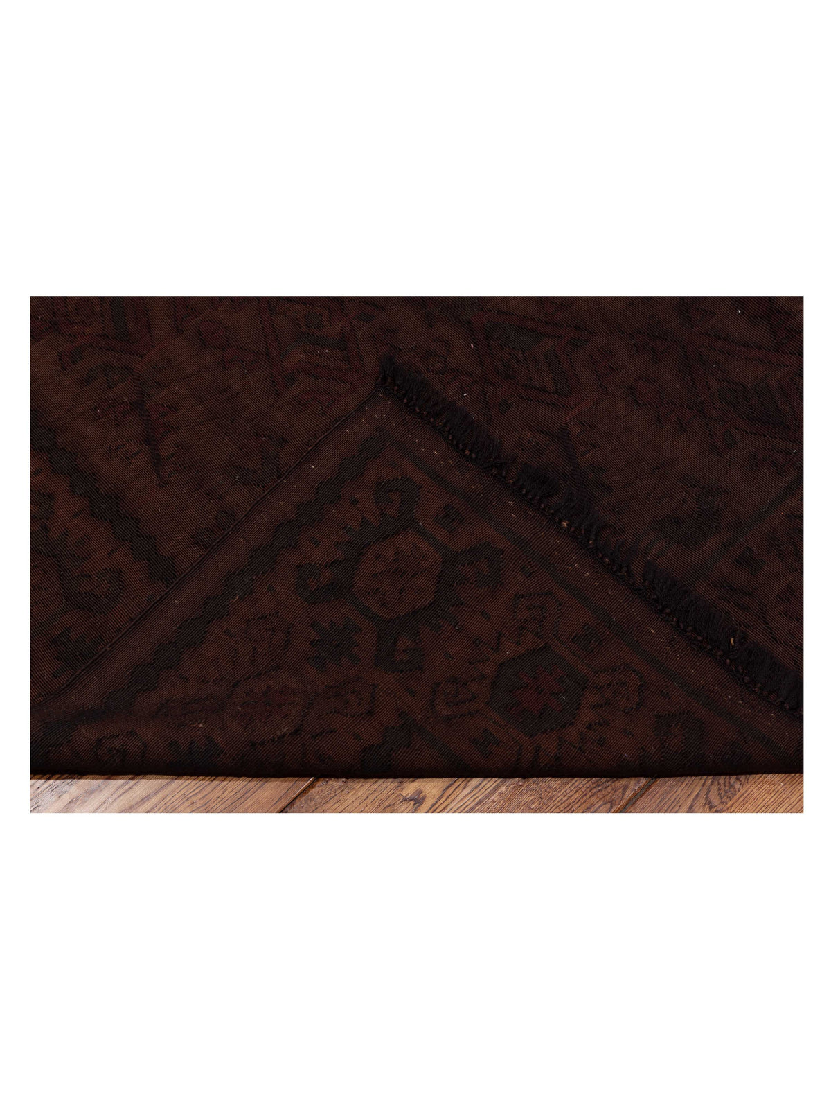 Vintage 69949 Dark Brown 8.11x11.10 Hand Knotted Rug