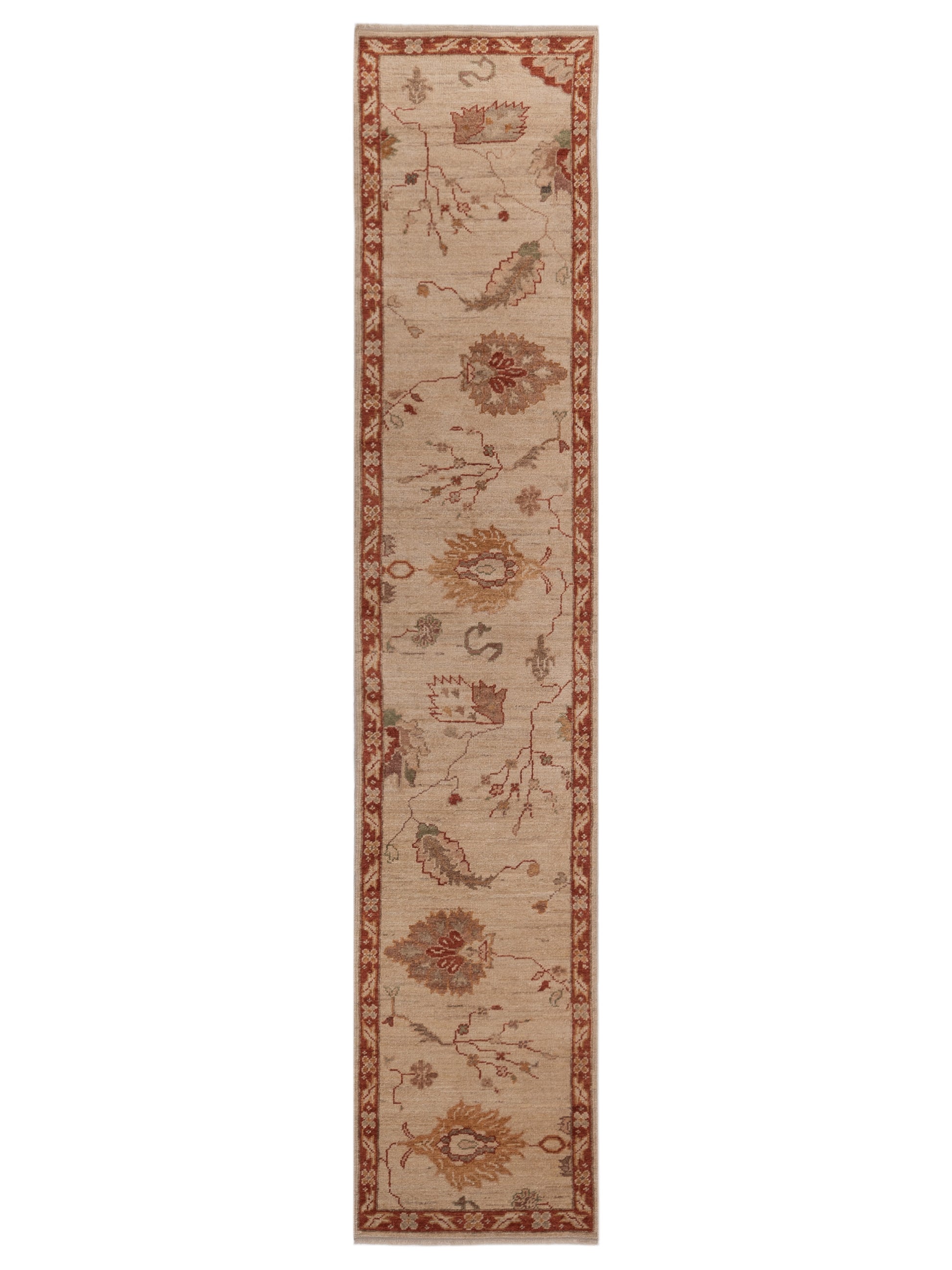 Anadol Angora Oushak  Ivory Rust Traditional