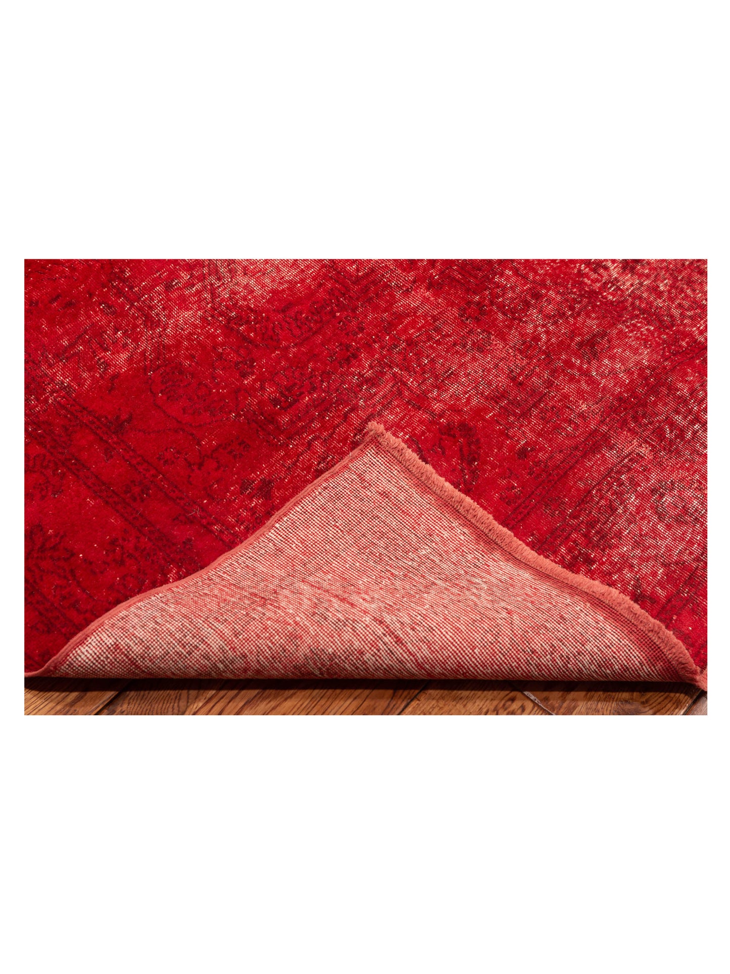 Vintage 109077 Red 6.5x9.6 Hand Knotted Rug