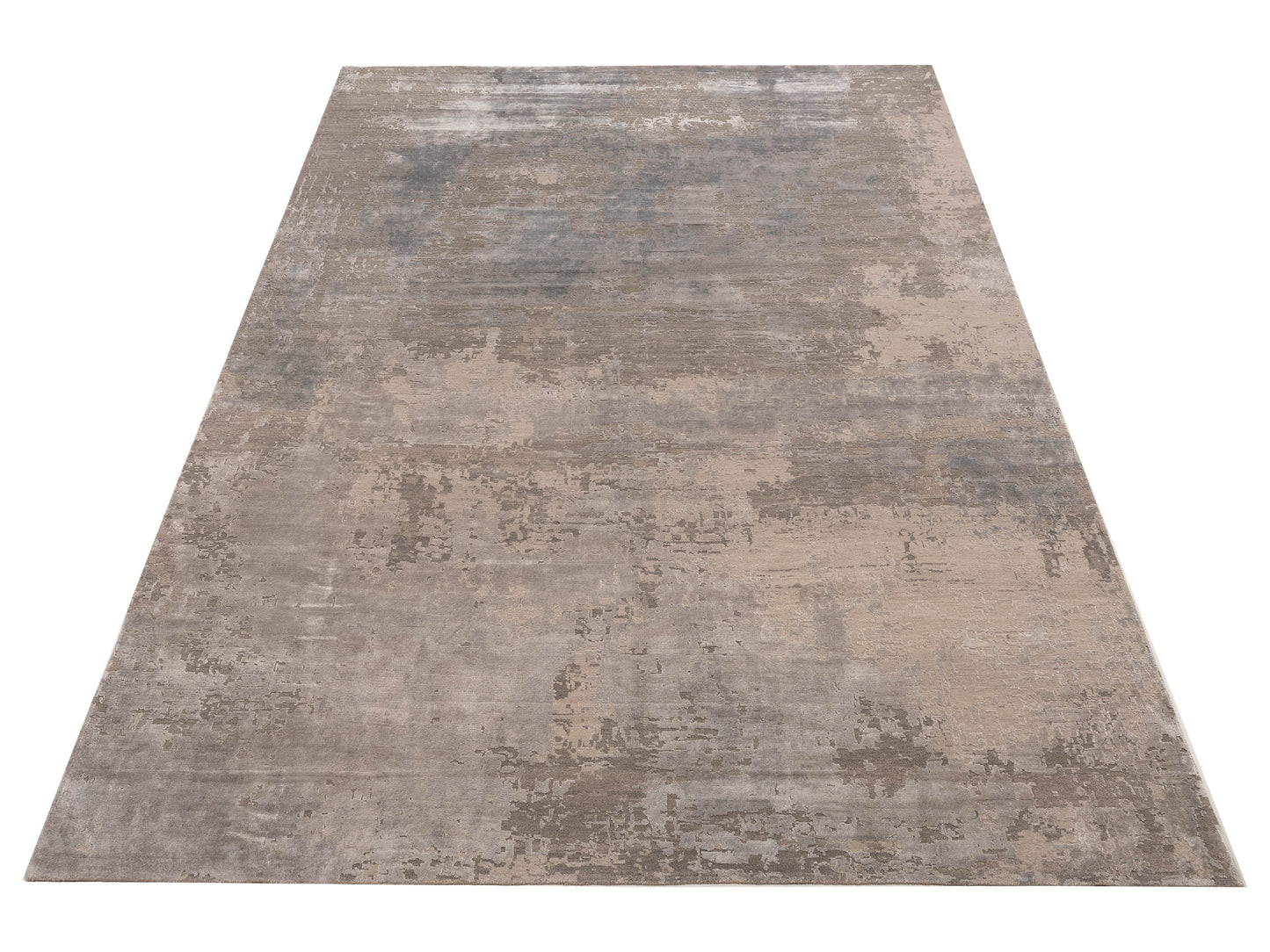 Tibetino 154829 Gray Gray 9.11x13.11 Hand Knotted Rug