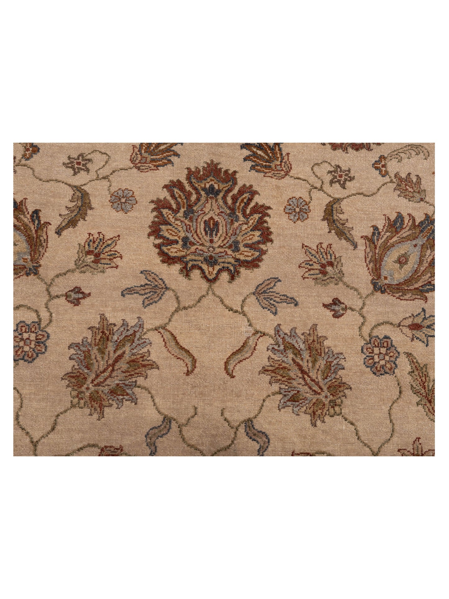 Ghazani 98616 Ivory Ivory 8.2x10 Hand Knotted Rug