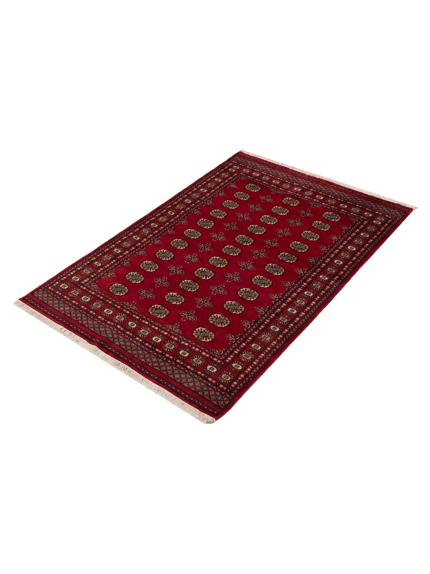 Bokhara 151403 Red Red 5.2x7.9 Hand Knotted Rug