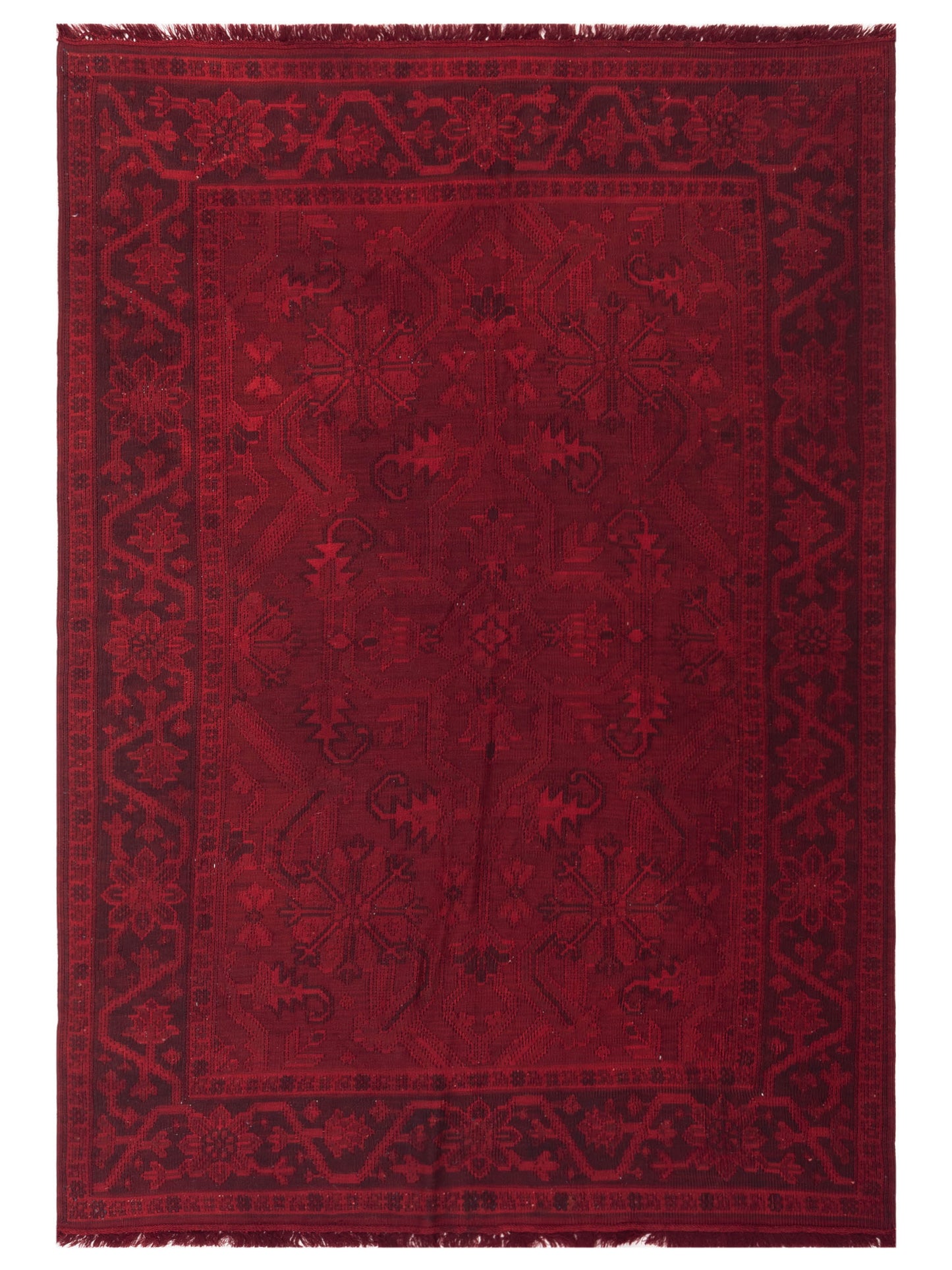 Pasha Transilvanian Kilim  Red  Traditional