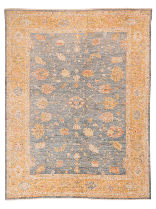 Anadol Angora Oushak  Blue Orange Traditional