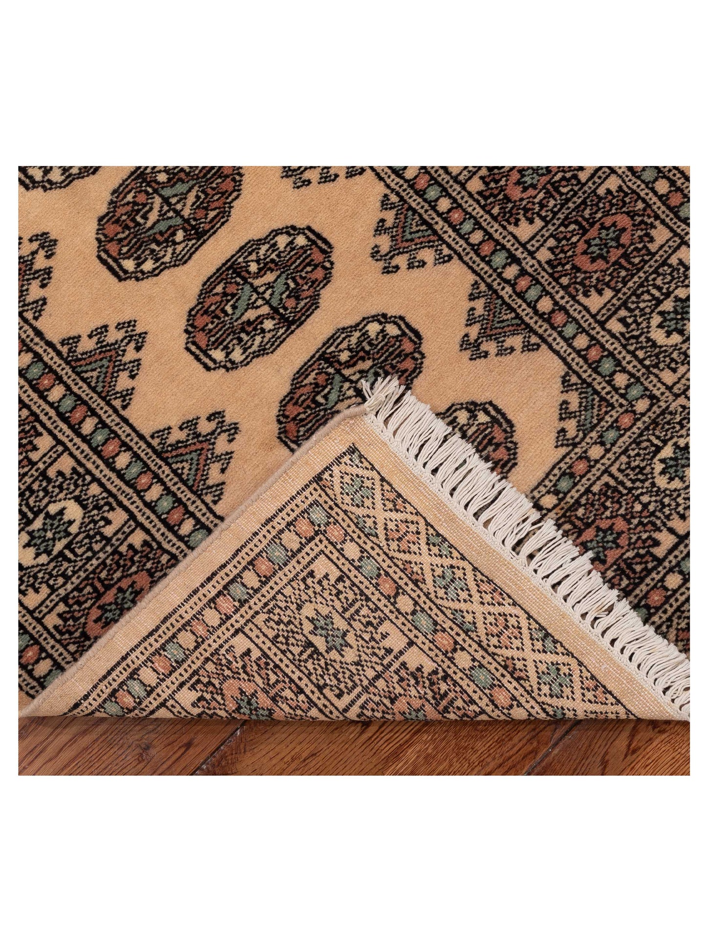 Bokhara 151615 Beige Beige 2.6x10.6 Hand Knotted Rug