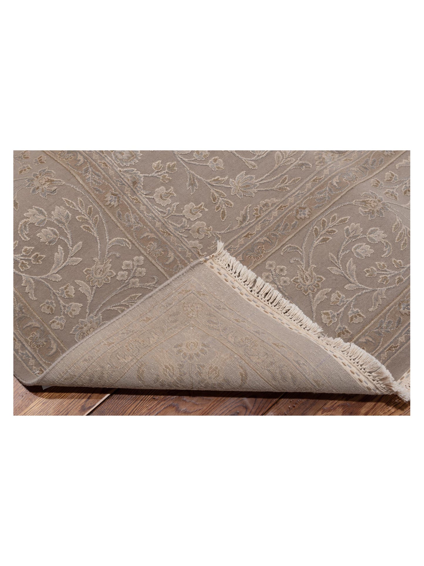 Imperial Silk 141447 Silver 8x10.1 Hand Knotted Rug