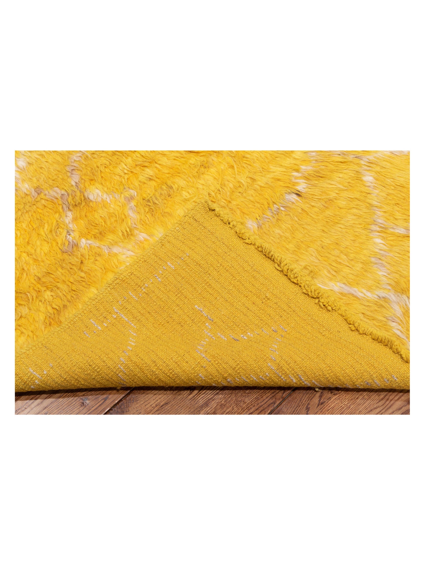 Berber Kaunas Yellow Naturel 9.3x12.5 Hand Knotted Rug