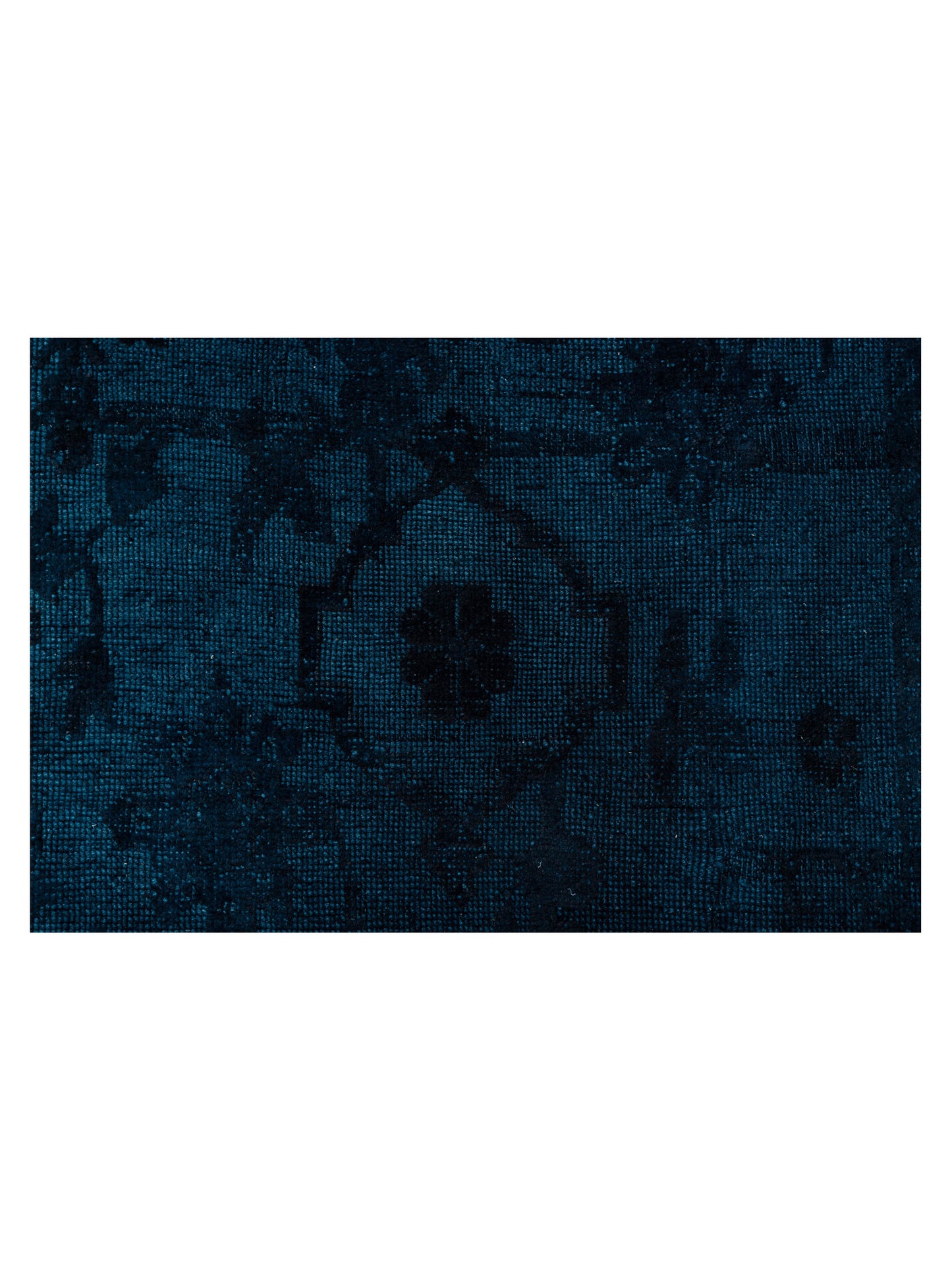 Vintage 999997 Teal Blue 10.9x14.9 Hand Knotted Rug