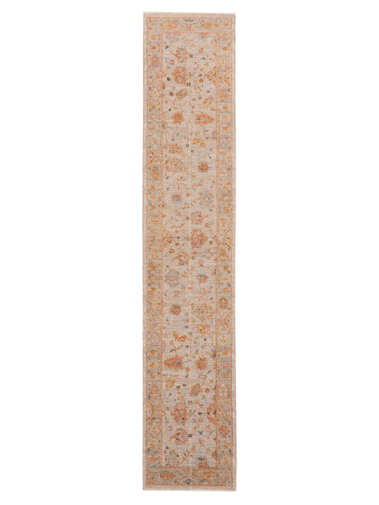 Anadol Angora Oushak  Ivory Silver Traditional