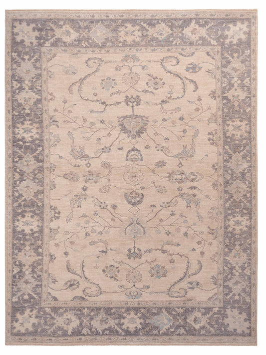 Anadol Angora Oushak  Ivory Gray Traditional