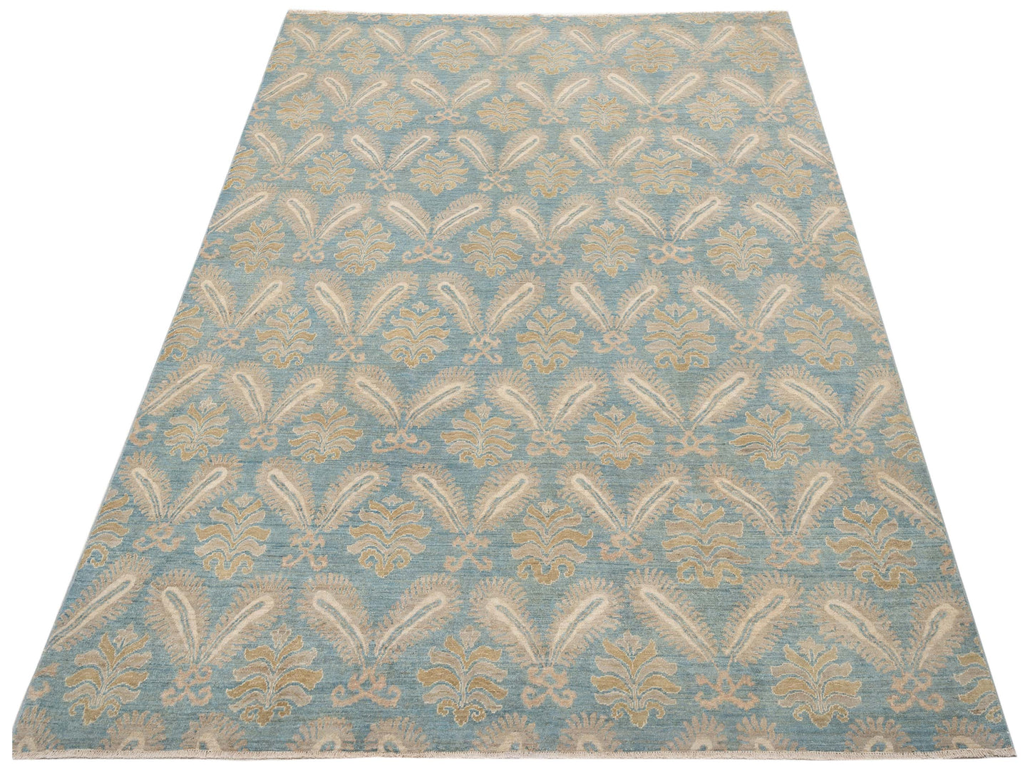 Laila 125330 Blue 7.10x9.11 Hand Knotted Rug