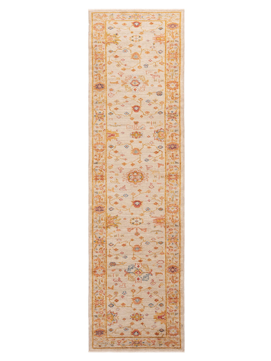 Anadol Angora Oushak  Ivory Silver Traditional