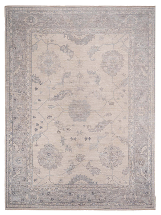 Anadol Angora Oushak  Ivory Gray Traditional