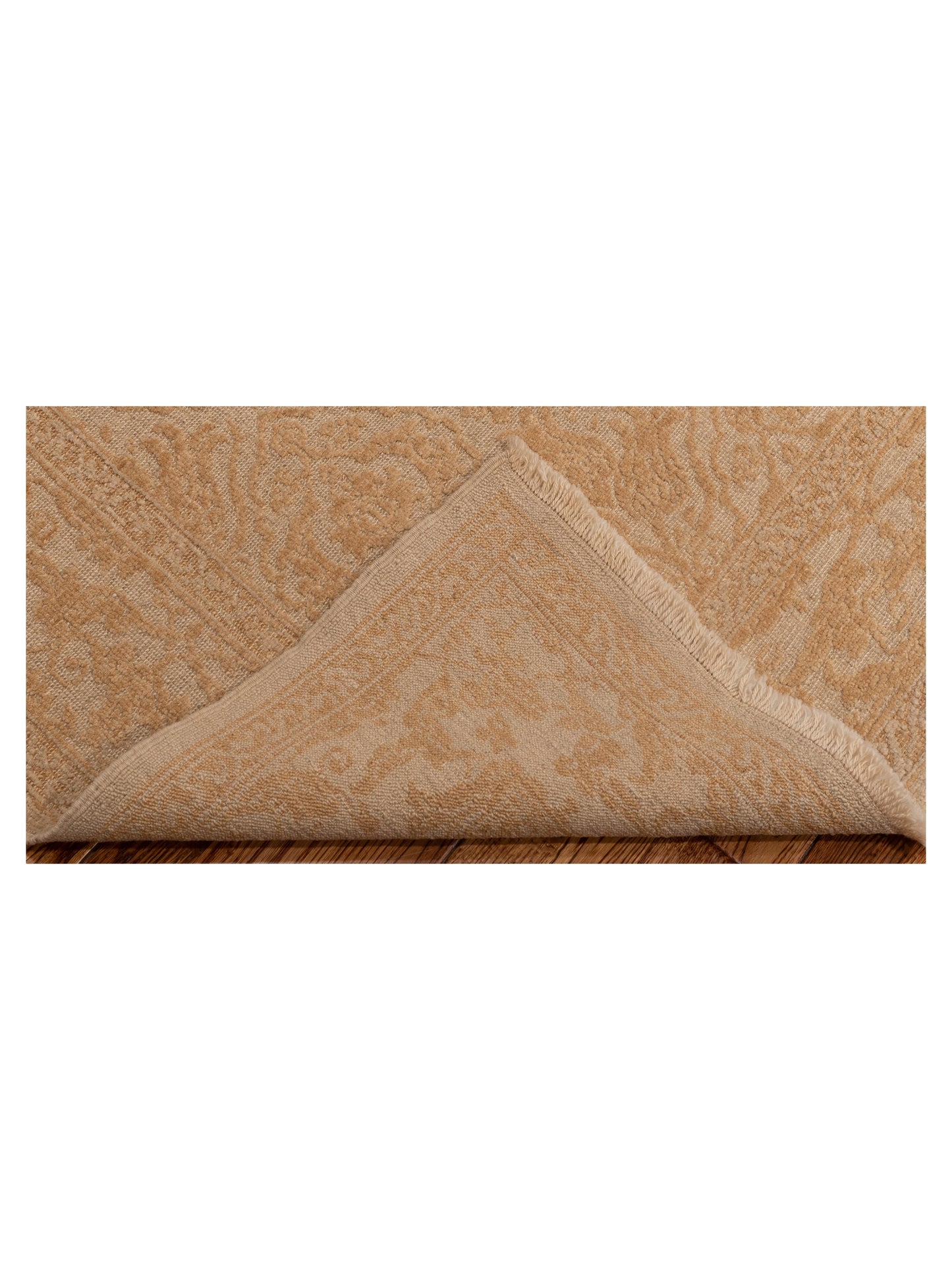 Defne Tulip Ivory Gold 4.2x5.10 Hand Knotted Rug