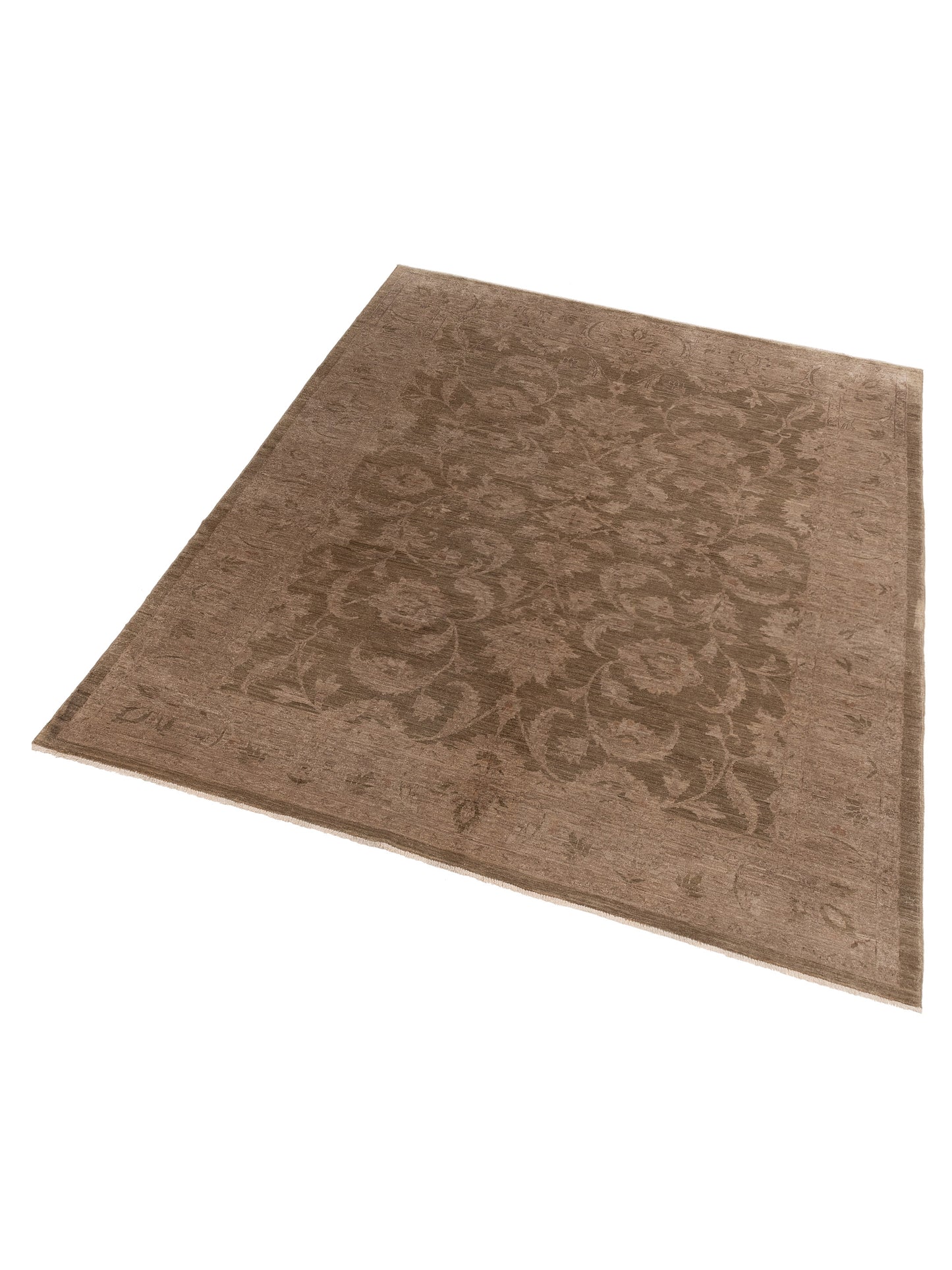 Sultan 92299 Green Silver 8x9.11 Hand Knotted Rug