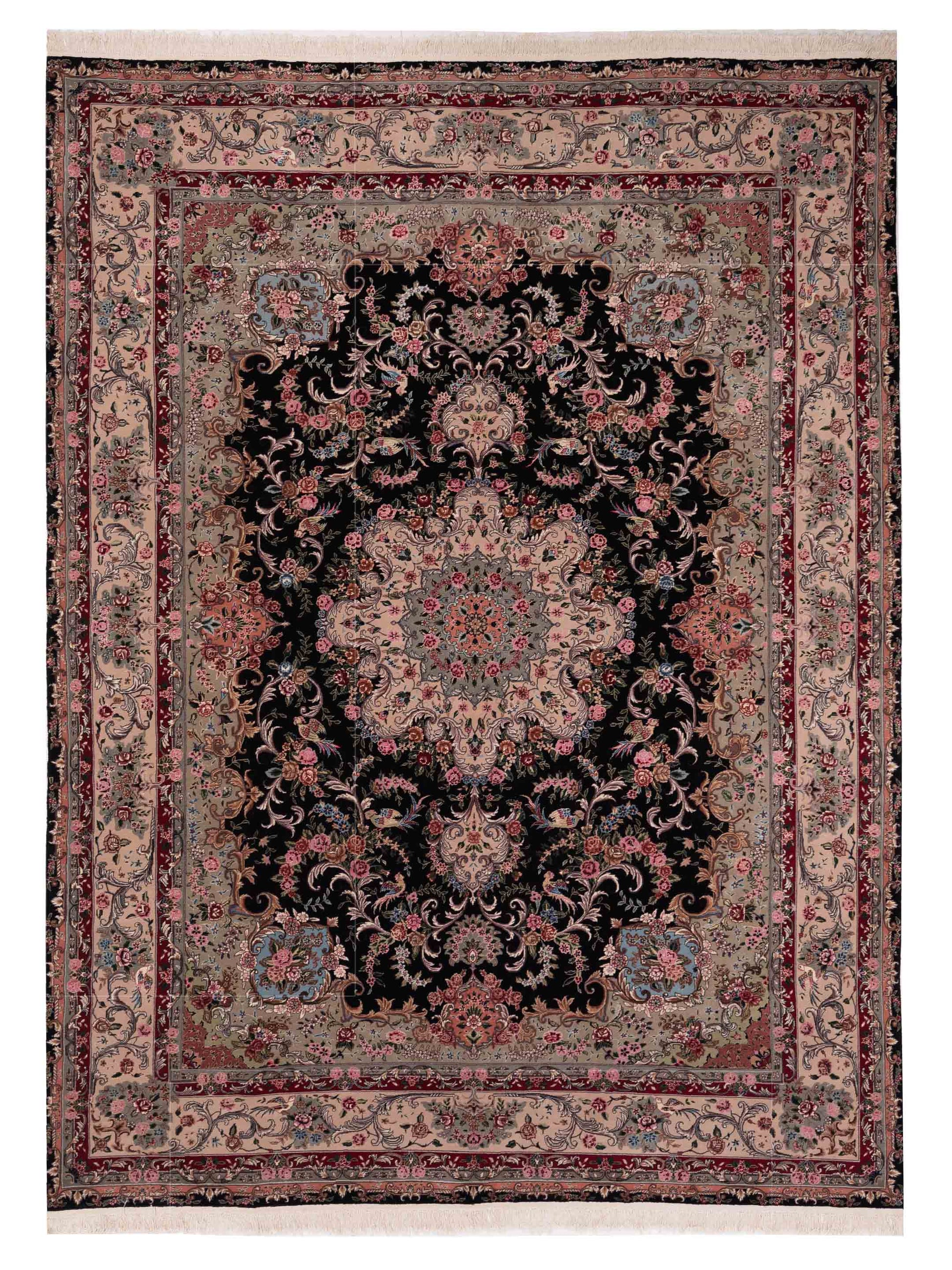 Rajpur Mastersilk  Black Beige Traditional