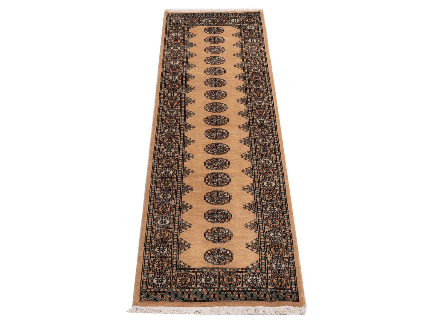 Bokhara 153426 Beige Beige 2.7x9.11 Hand Knotted Rug